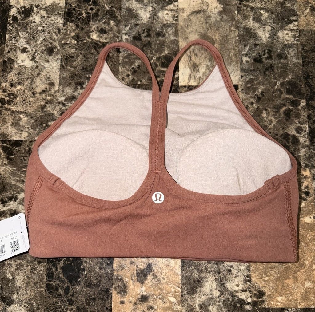 Lululemon LULULEMON FLOW Y WRAPFRONT HIGH NECK BRA ANCIENT COPPER SZ 4 Size ONE SIZE - 1 Thumbnail