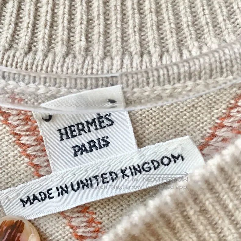Hermes Hermes Knit Sweater in Khaki Size XXS / US 00 / IT 34 - 5 Thumbnail