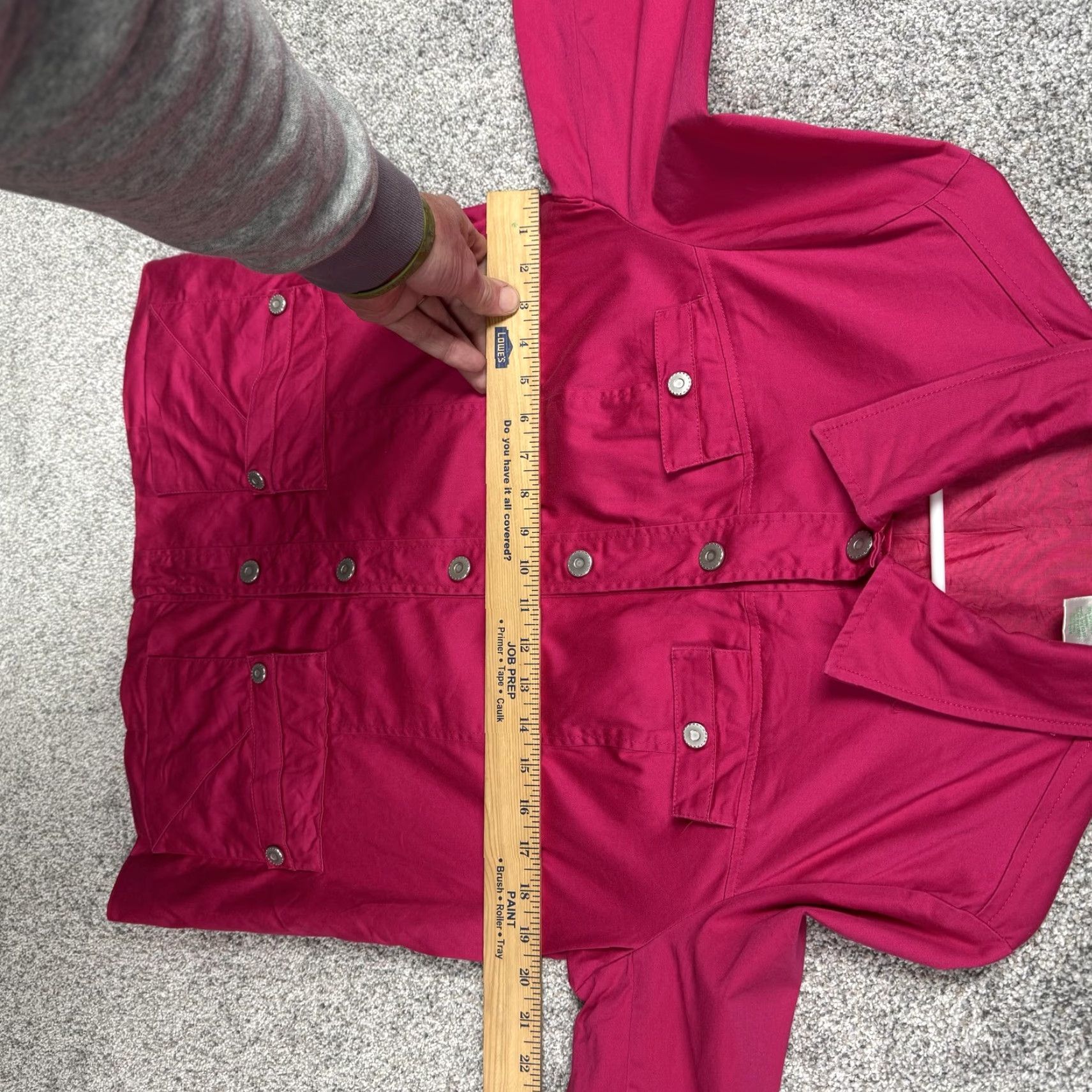 Laura Ashley Laura Ashley Jacket Womens Basic Short Pink Snap Front Lined Pockets Collared Casual Fall Spring Size L / US 10 / IT 46 - 4 Thumbnail