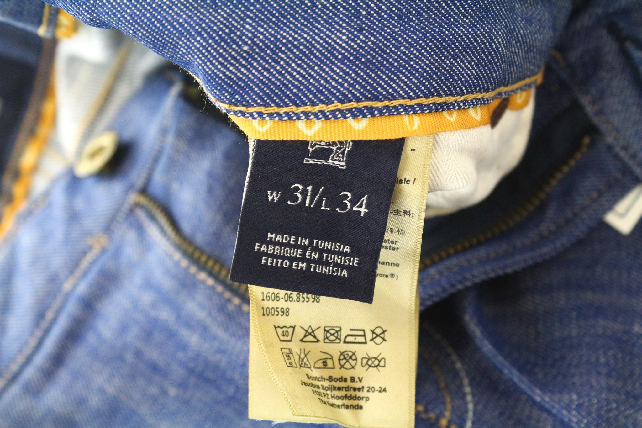 Scotch & Soda SKIM W31/L34 Blue Skinny Stretch Jeans 74283 Size US 31 - 6 Thumbnail
