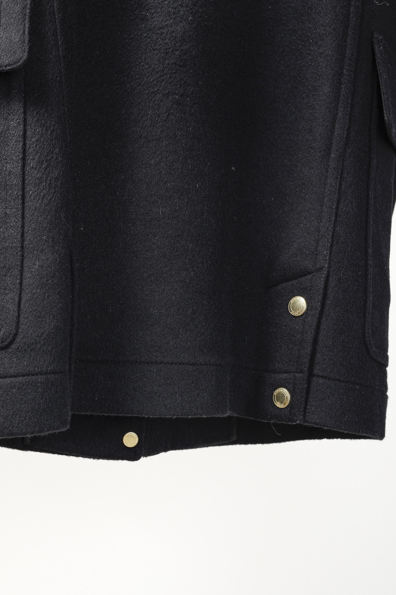 Burberry Burberry Brit Finsdale Black Wool Duffle Coat Size S / US 4 / IT 40 - 7 Thumbnail