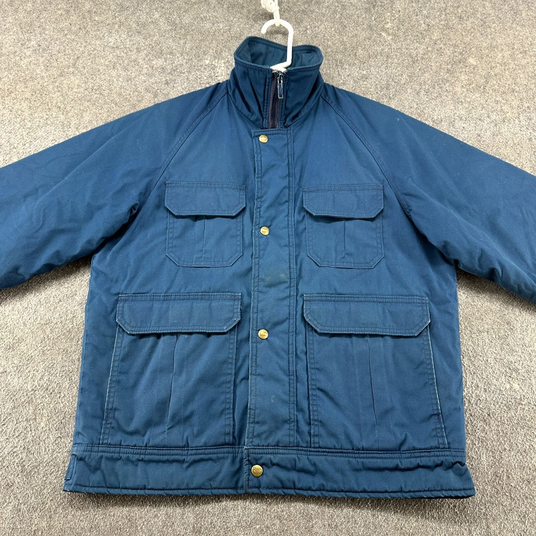 Vintage VINTAGE Woolrich Jacket Mens M Blue Parka Chore Barn Coat Flannel Lined USA 90s Size US M / EU 48-50 / 2 - 3 Thumbnail