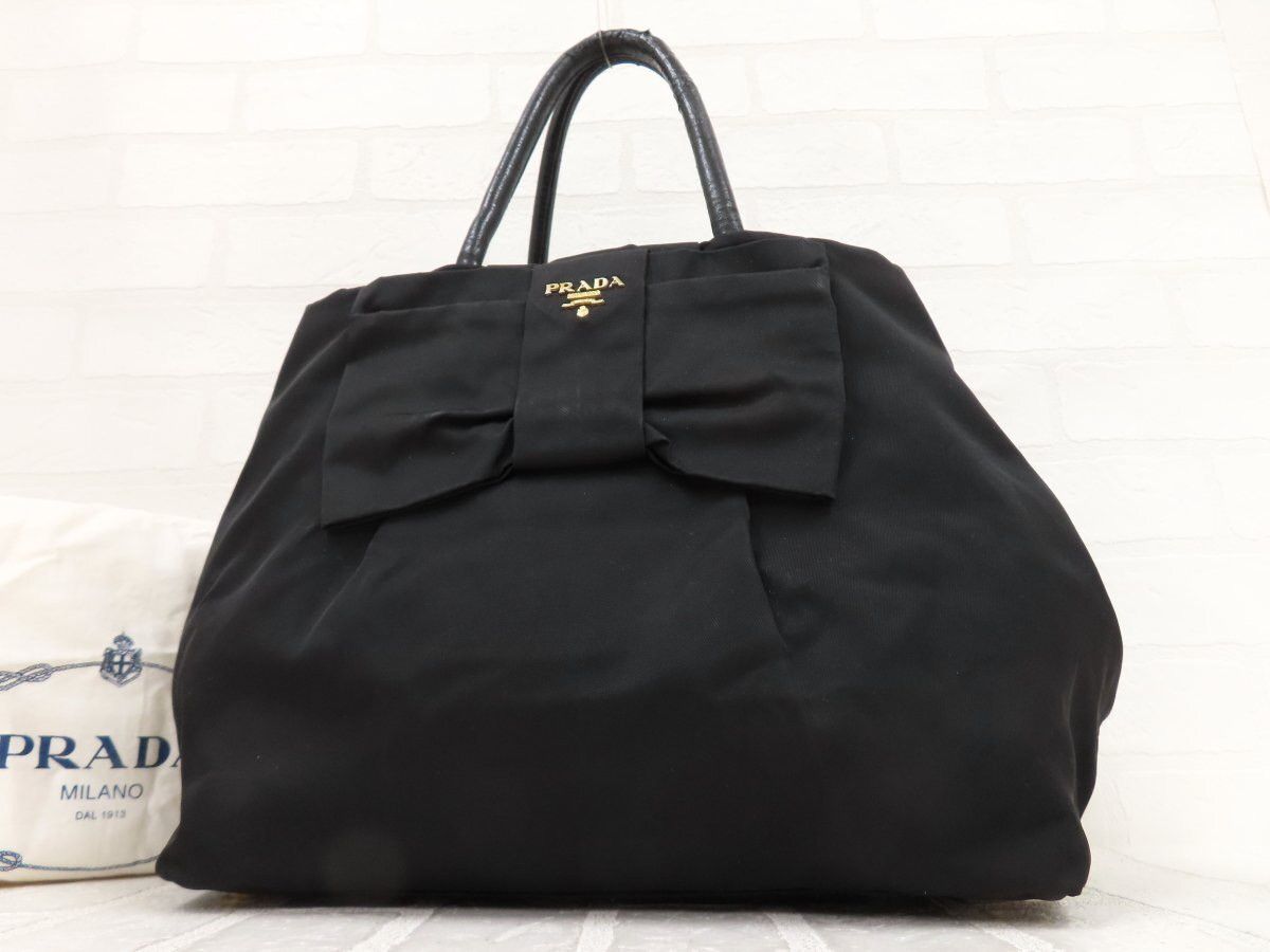 Prada Prada Fiocco Tessuto Bow Tote Size ONE SIZE - 1 Thumbnail