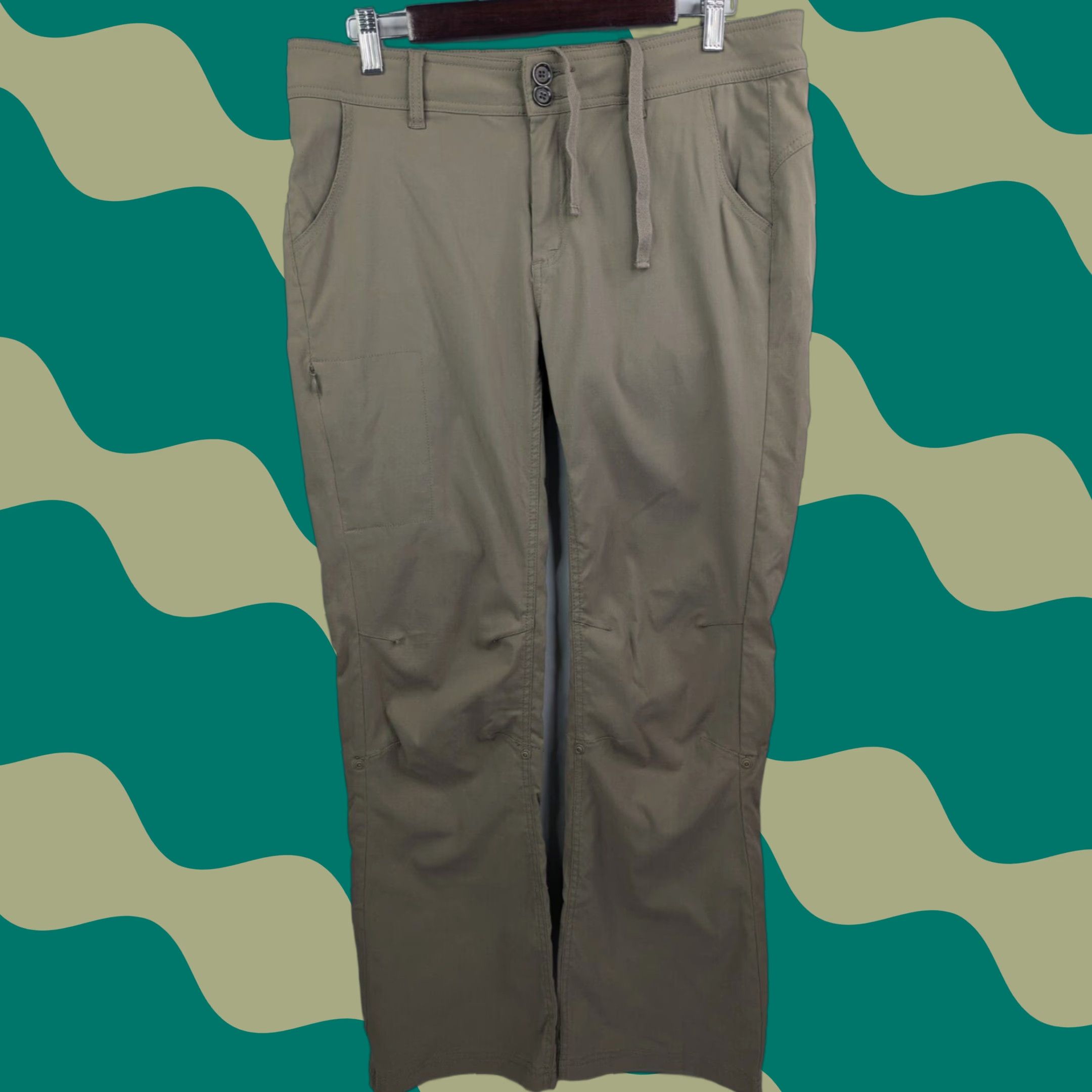 Prana Prana Halle Roll-Up Hiking Nylon Pants Beige Size 12 Outdoors Size 34" / US 12 / IT 48 - 1 Thumbnail