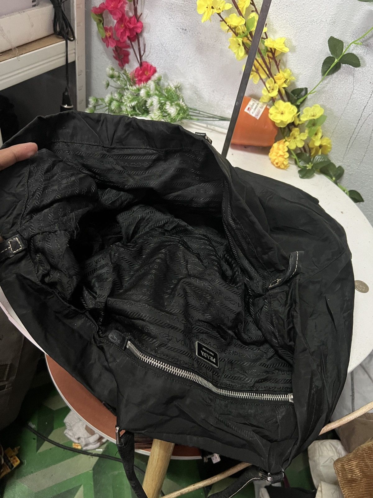 Prada Prada Black Vintage Hand Bag Size ONE SIZE - 8 Thumbnail