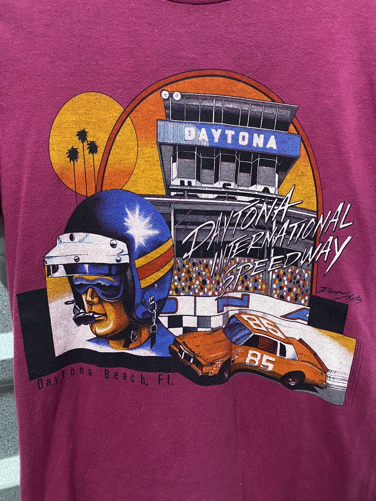 Vintage 1980’s Daytona Speedway Racing Shirt Size US M / EU 48-50 / 2 - 2 Thumbnail