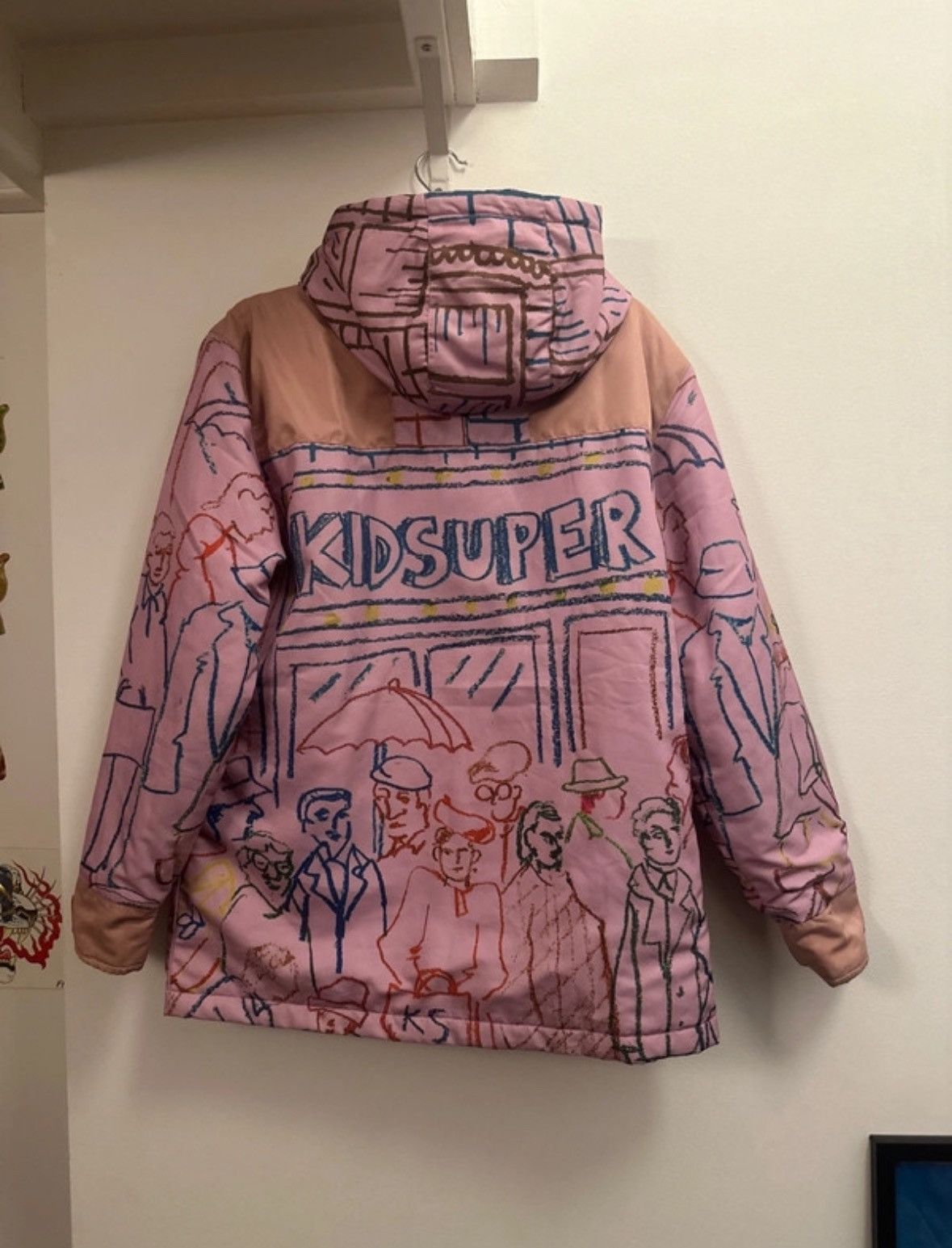 KidSuper Pink scribble graphic jacket Size US S / EU 44-46 / 1 - 3 Thumbnail