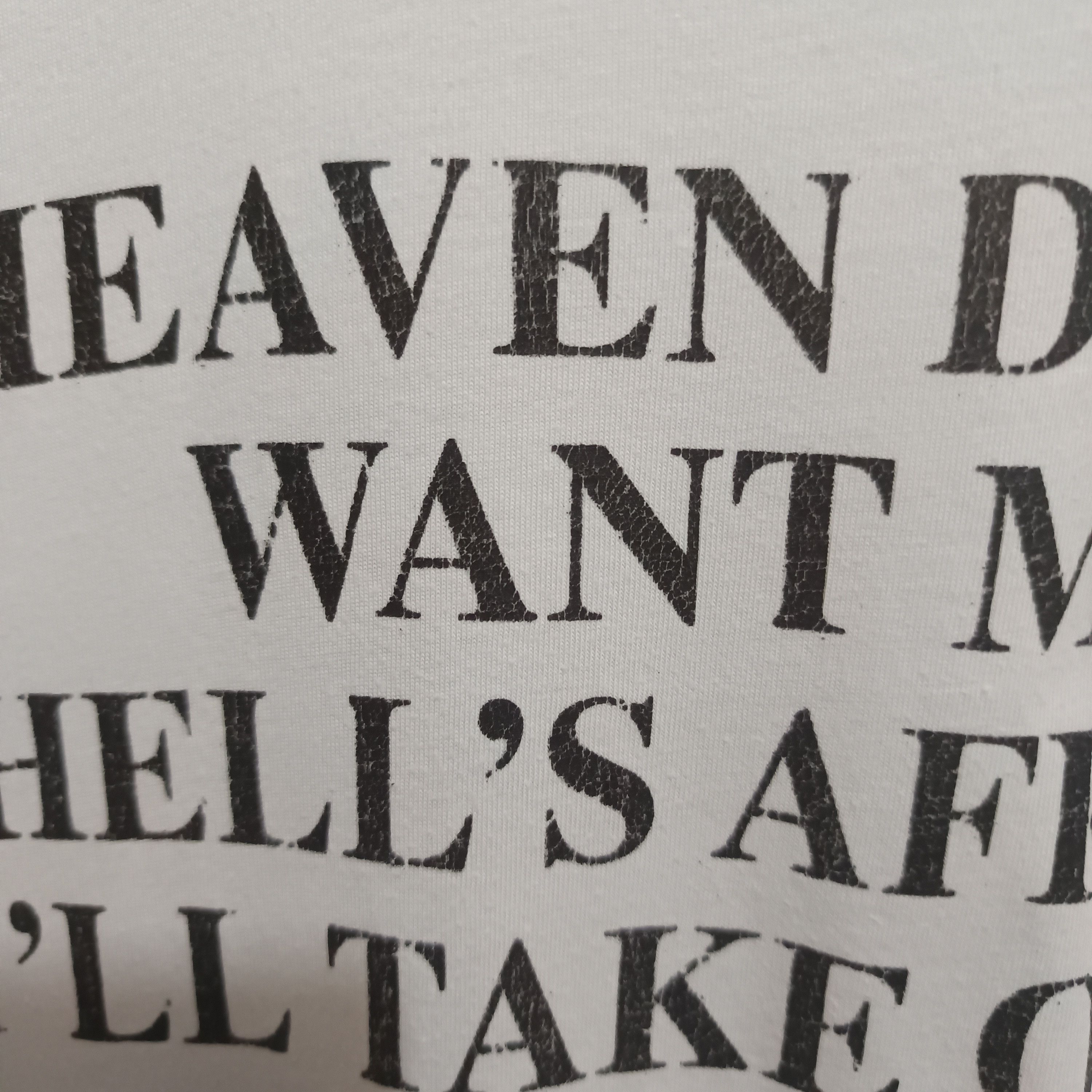 Amiri AMIRI HEAVEN DON'T WANT ME TEE Size US S / EU 44-46 / 1 - 9 Thumbnail