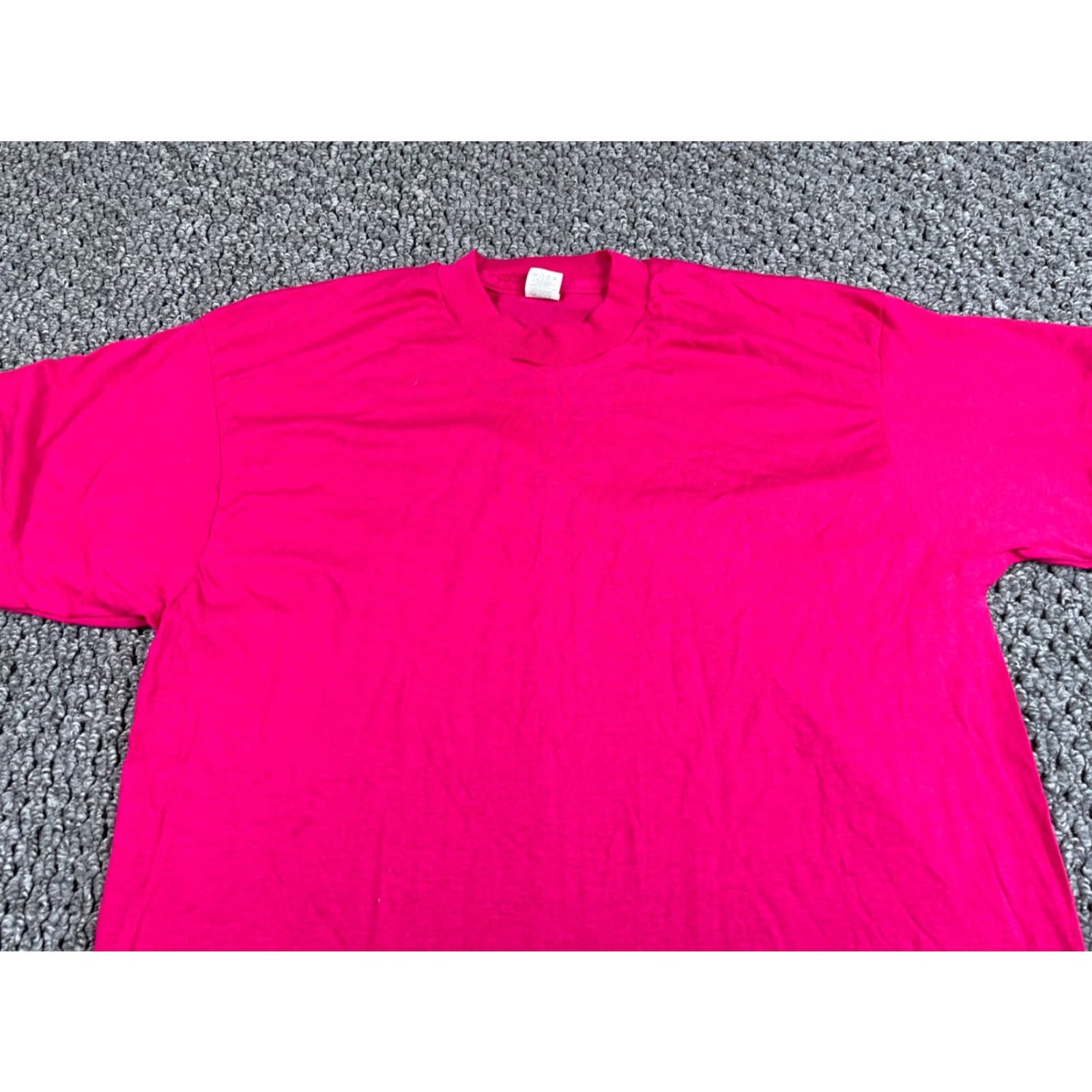 Vintage VINTAGE 80s Screen Stars T-Shirt Mens Adult Medium Pink Cotton Polyester Single Stitch XL Tag 50-50 Crew Neck Short Sleeve 80s 90s Retro Hipster Size US M / EU 48-50 / 2 - 4 Thumbnail