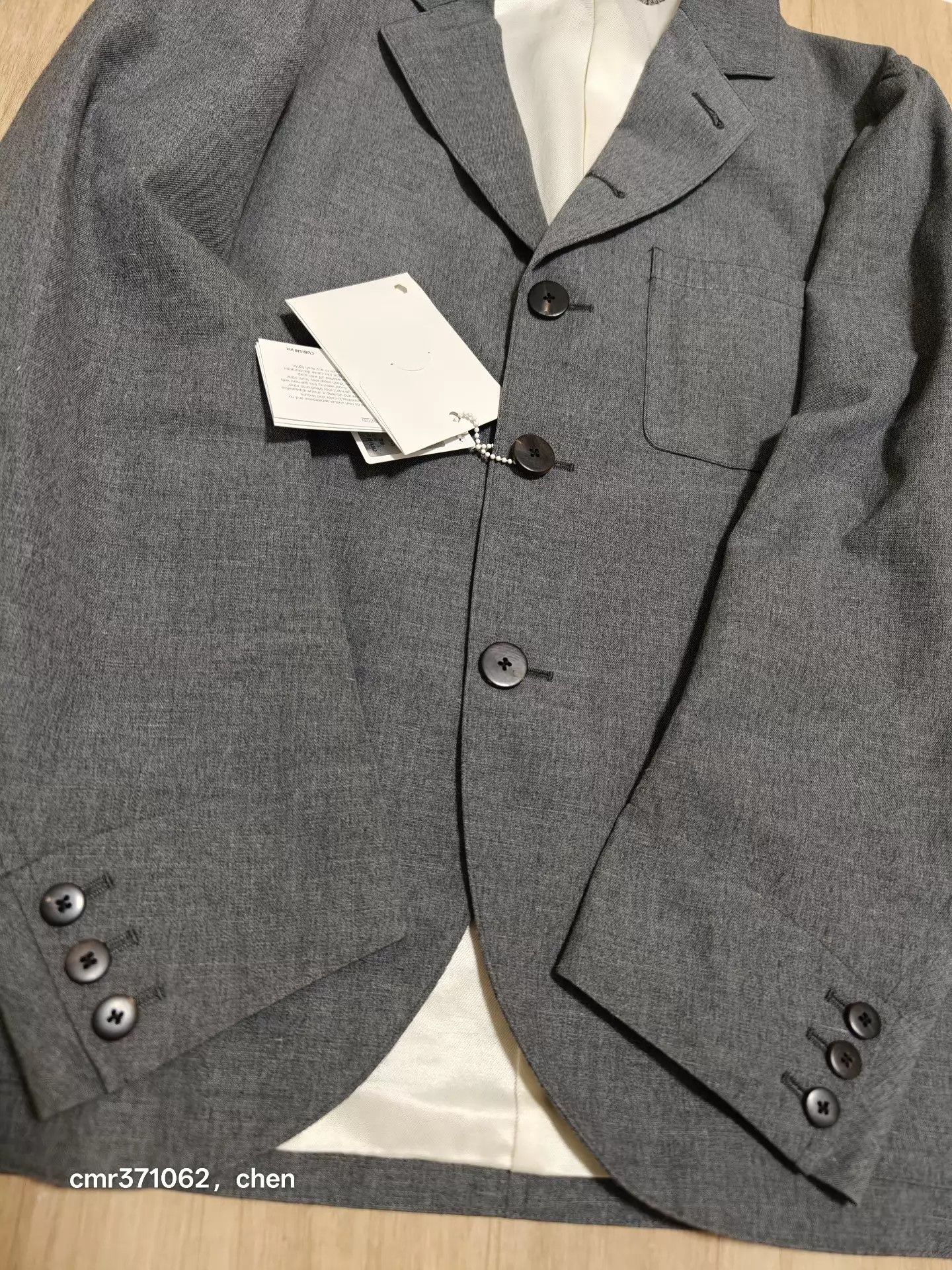 Visvim visvim 20aw kiva blazer grey 3 (w/l) 95 new wool-linen blend Size US L / EU 52-54 / 3 - 3 Thumbnail