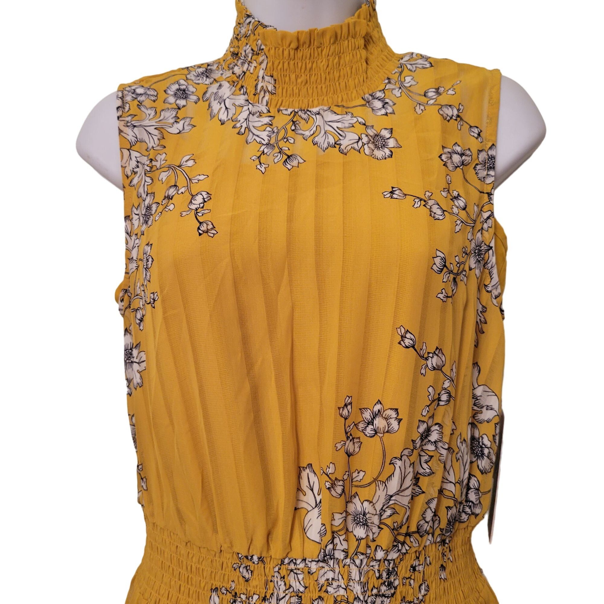 Nanette Lepore Nanette Lepore Golden Cypress Floral Sleeveless Dress 6 Summ Size M / US 6-8 / IT 42-44 - 3 Thumbnail