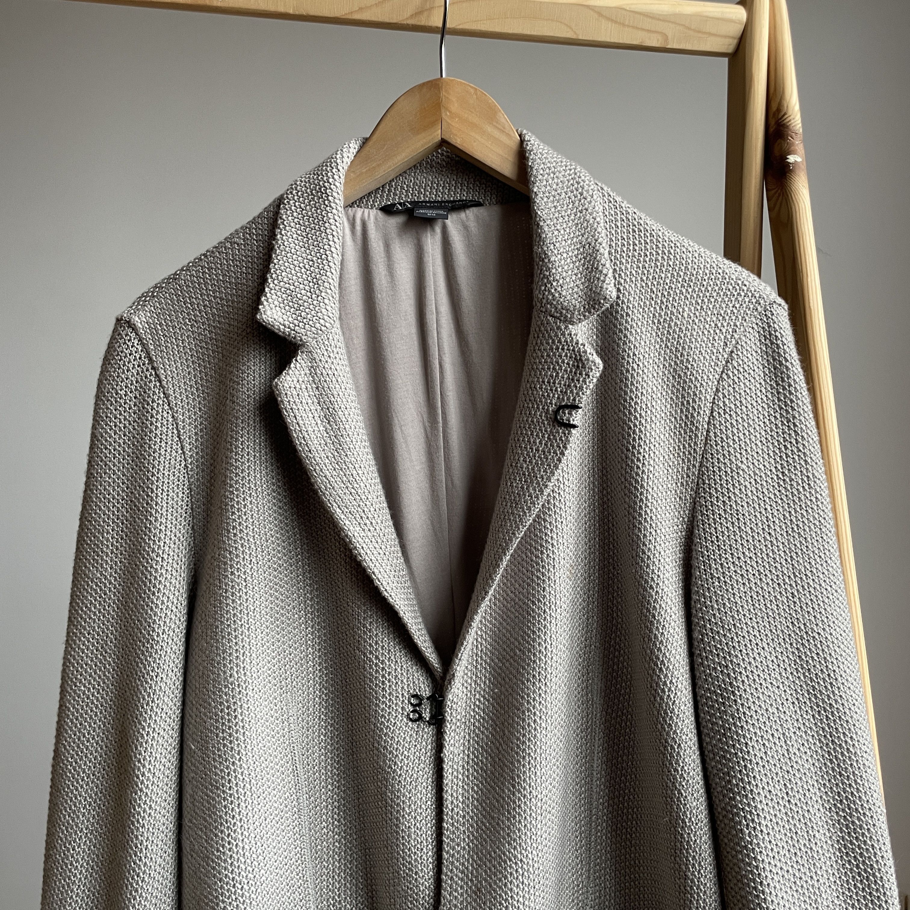 Armani Exchange Armani Exchange Z Holiday 2012 Knitted Acrylic Blazer Size 40R - 4 Thumbnail