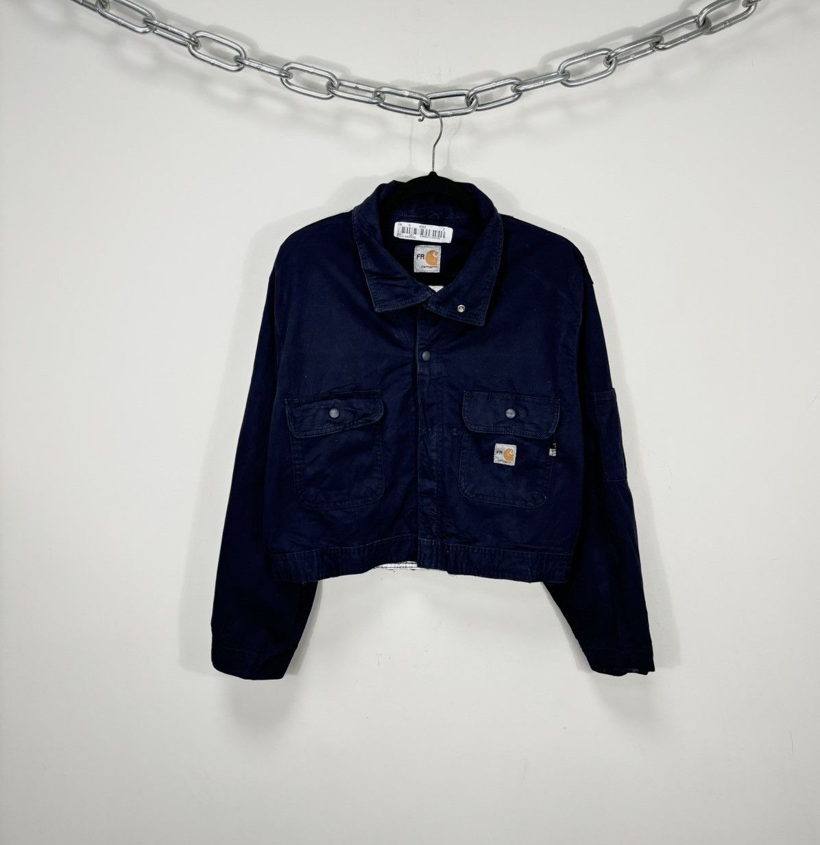 Carhartt Vintage Carhartt Flame Resistant Hype Boxy Cropped Jacket Size US L / EU 52-54 / 3 - 1 Thumbnail