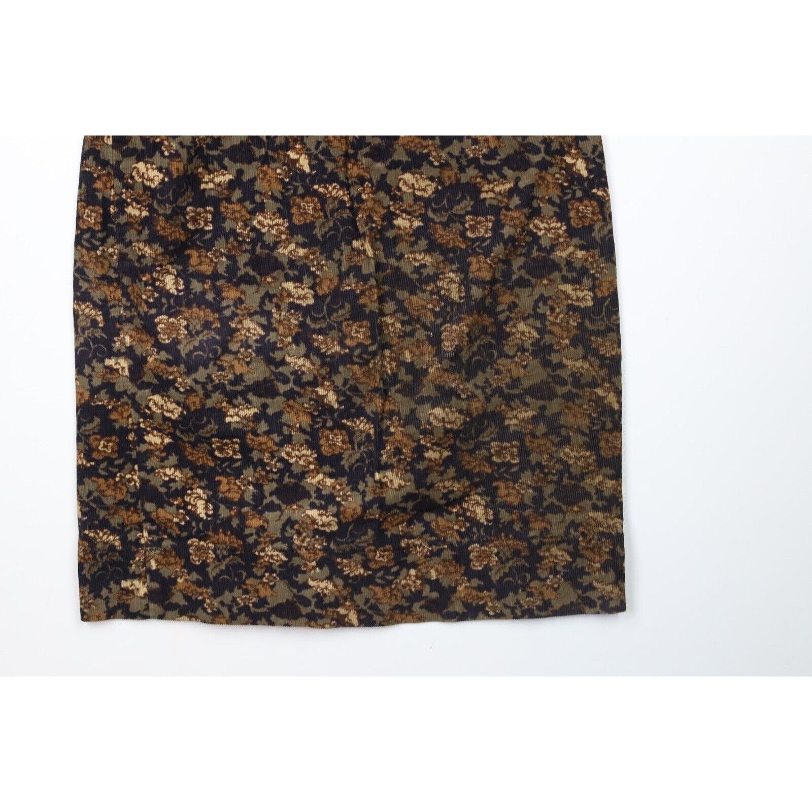 Vintage Vintage 60s 70s Mid Century Modern MCM Flower Corduroy Skirt Size 24" / US 00 / IT 34 - 4 Thumbnail