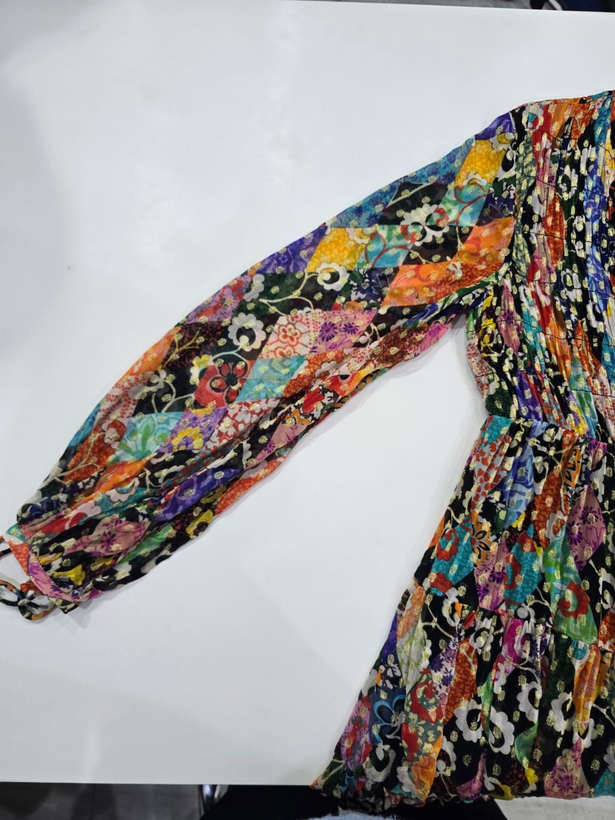 RIXO RIXO Maya Patchwork Maxi Dress Size M / US 6-8 / IT 42-44 - 3 Thumbnail