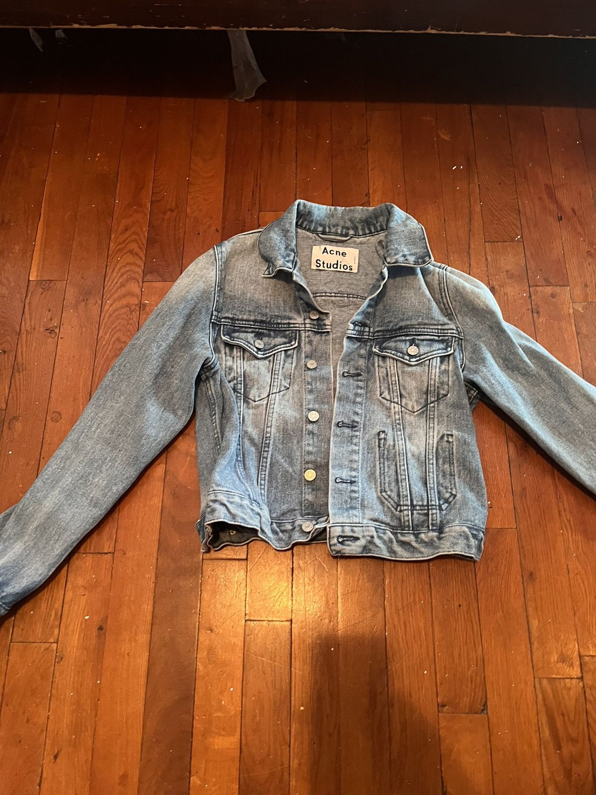 Acne Studios Acne Studios Vintage Denim Jacket Light Blue Wash Size XXS / US 00 / IT 34 - 2 Thumbnail