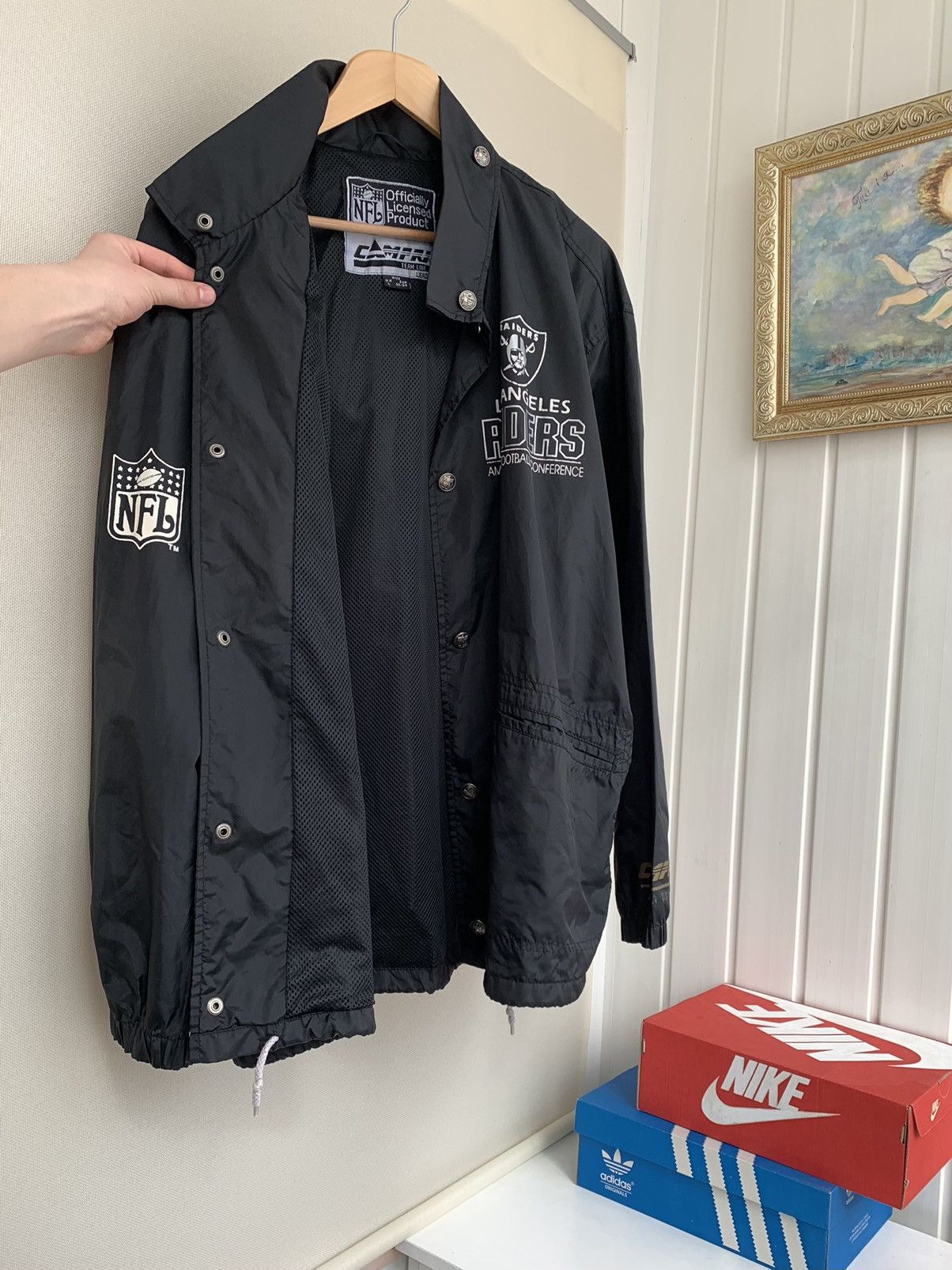 NFL Campri LOS ANGELES RAIDERS 1991 Vintage Jacket Size L Size US L / EU 52-54 / 3 - 7 Thumbnail
