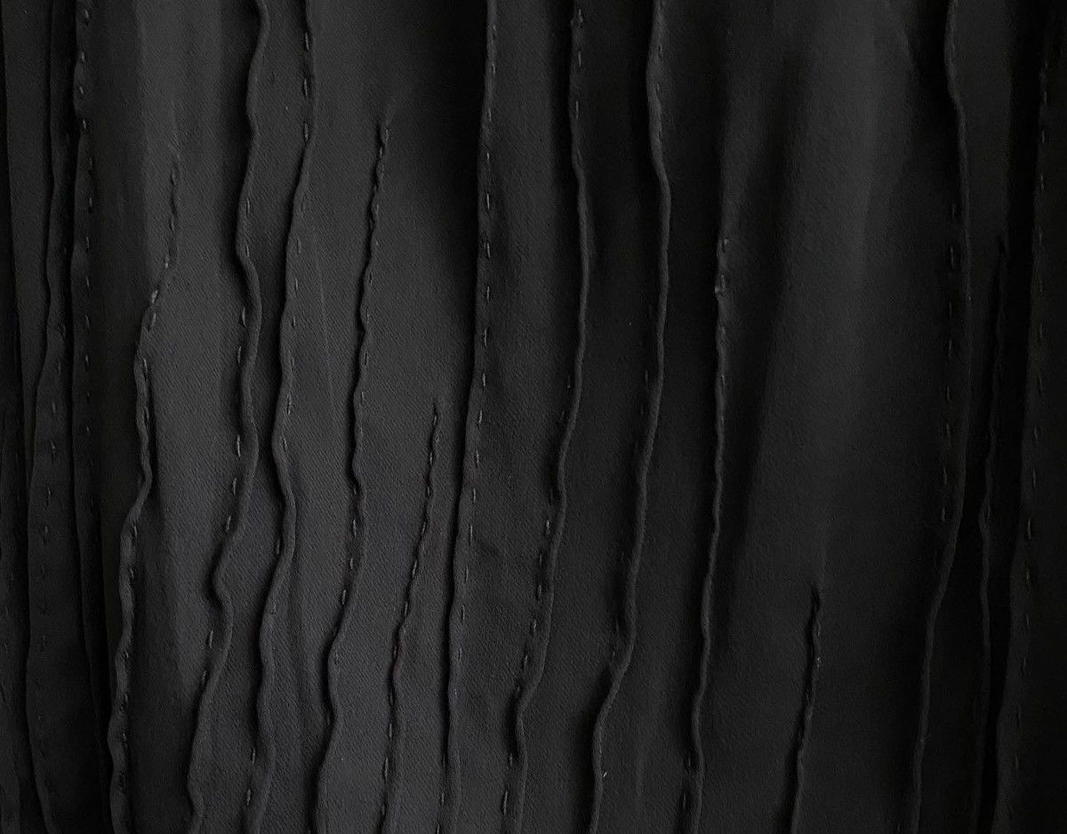 90s Jurgi Persoons black skirt with hand sewn stitchings Womenswear