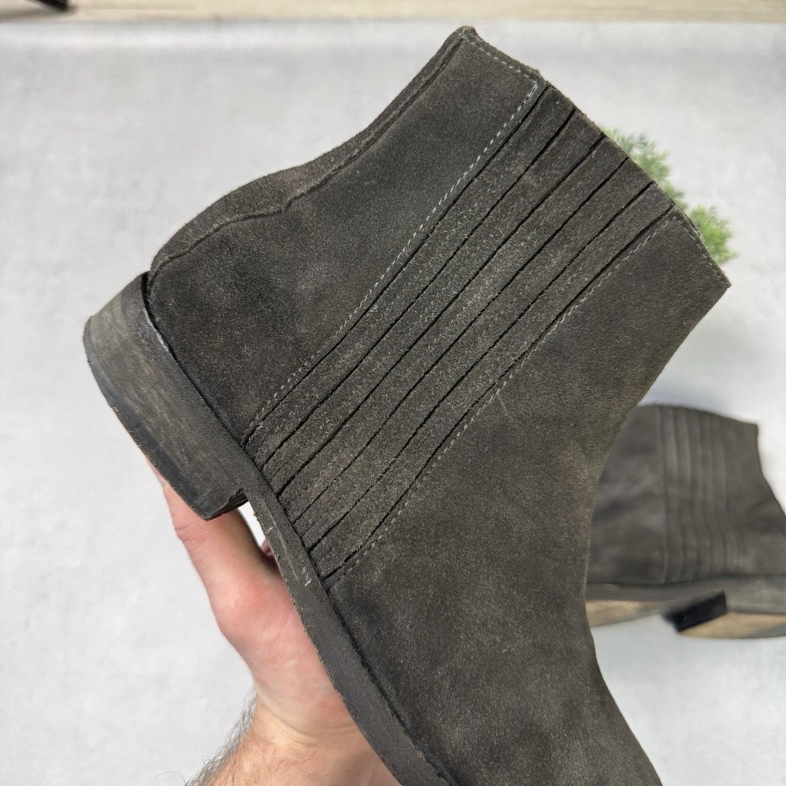 Allsaints Vintage Allsaints Men Suede Chelsea Size 42 US8.5 Grey Size US 8.5 / EU 41-42 - 2 Thumbnail
