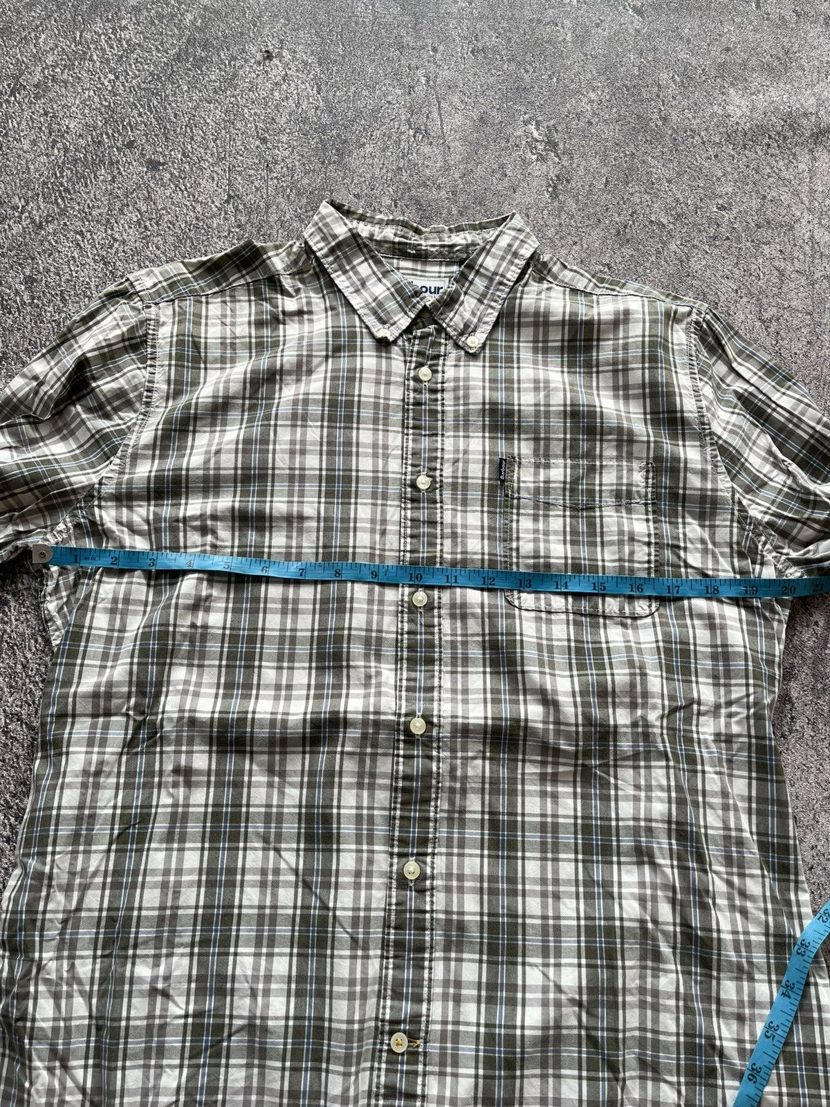 Japanese Brand BARBOUR PLAID LONG SHIRT Size US L / EU 52-54 / 3 - 8 Thumbnail