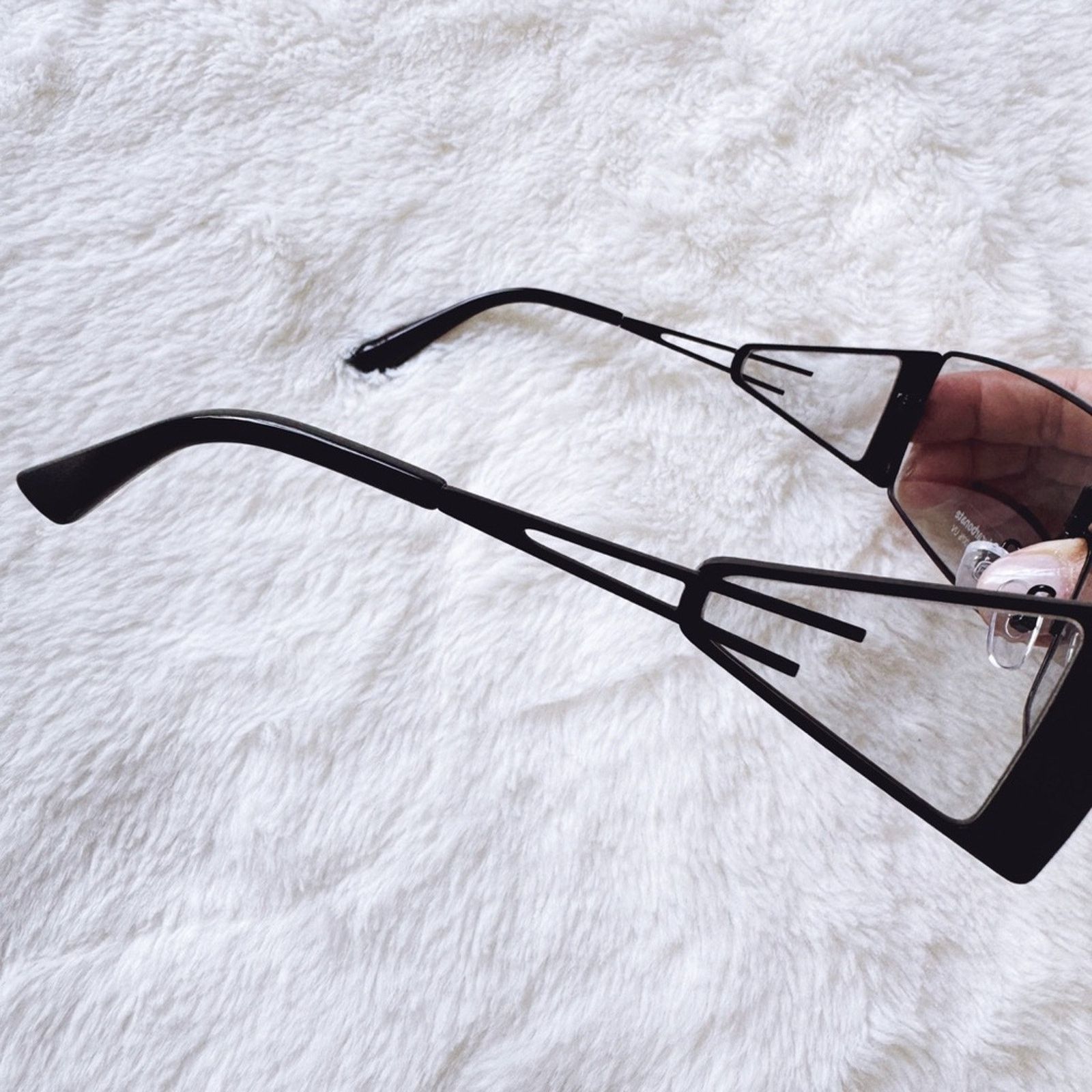 Other Sandy Clear Black Wrap-Around Sunglasses Size ONE SIZE - 5 Thumbnail