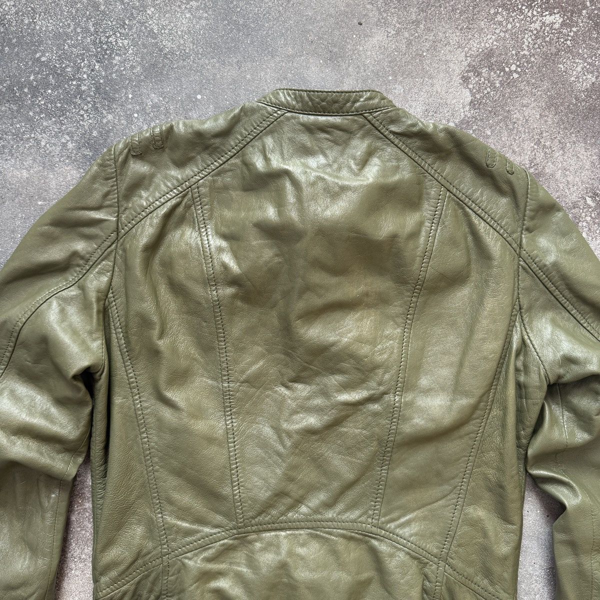 If Six Was Nine Gipsy Vintage Avant Garde Zip Details Leather Biker Jacket Size S / US 4 / IT 40 - 12 Thumbnail