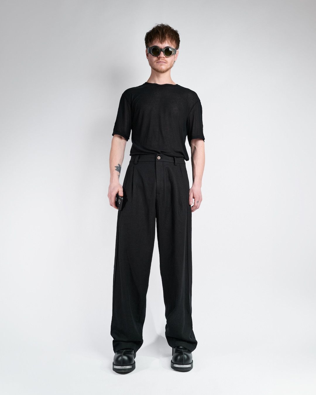 NKTRMNV PLEATED LINEN PANTS
