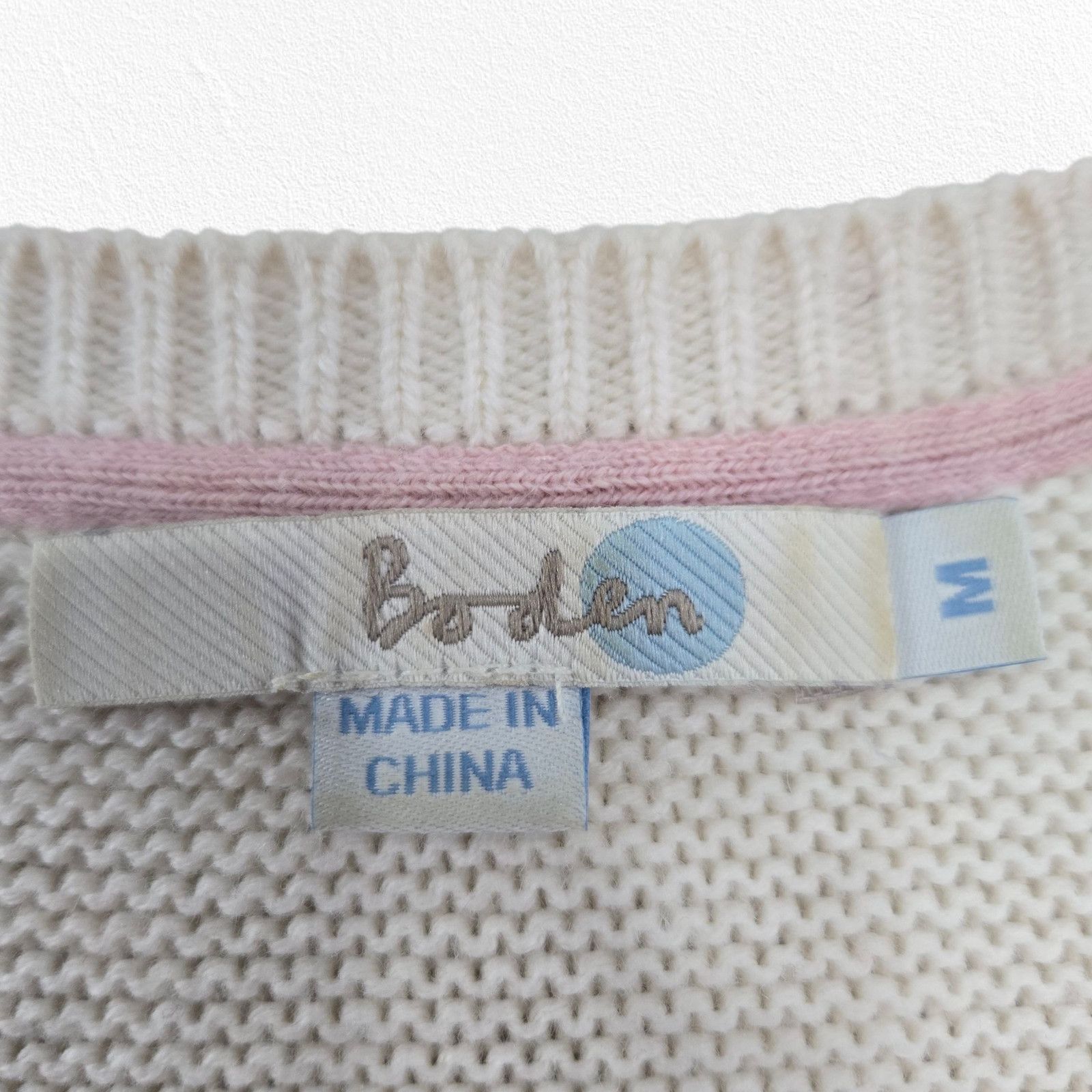 Boden Boden Cream Wool Blend Minimalist V-Neck Sweater Size Medium Size M / US 6-8 / IT 42-44 - 5 Thumbnail