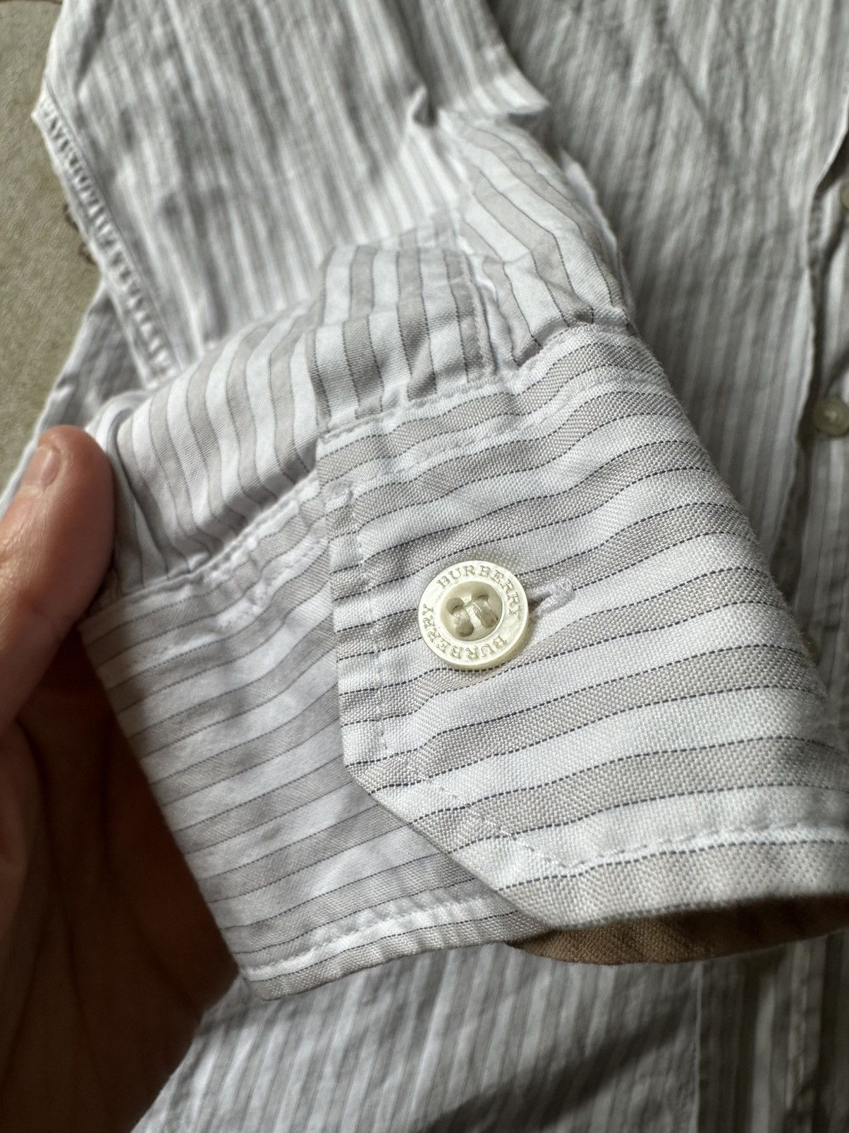 Burberry Burberry Brit Stripe Nova Check Shirt Size US M / EU 48-50 / 2 - 6 Thumbnail