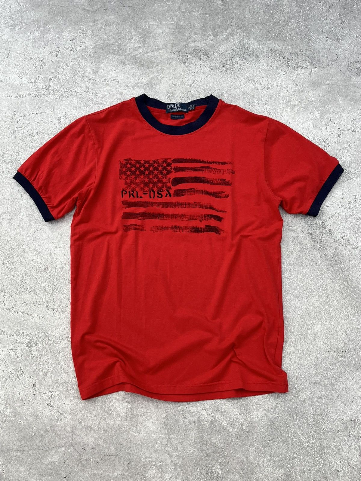 Polo Ralph Lauren Polo Ralph Lauren American Flag Ringer Tee Size US M / EU 48-50 / 2 - 1 Thumbnail
