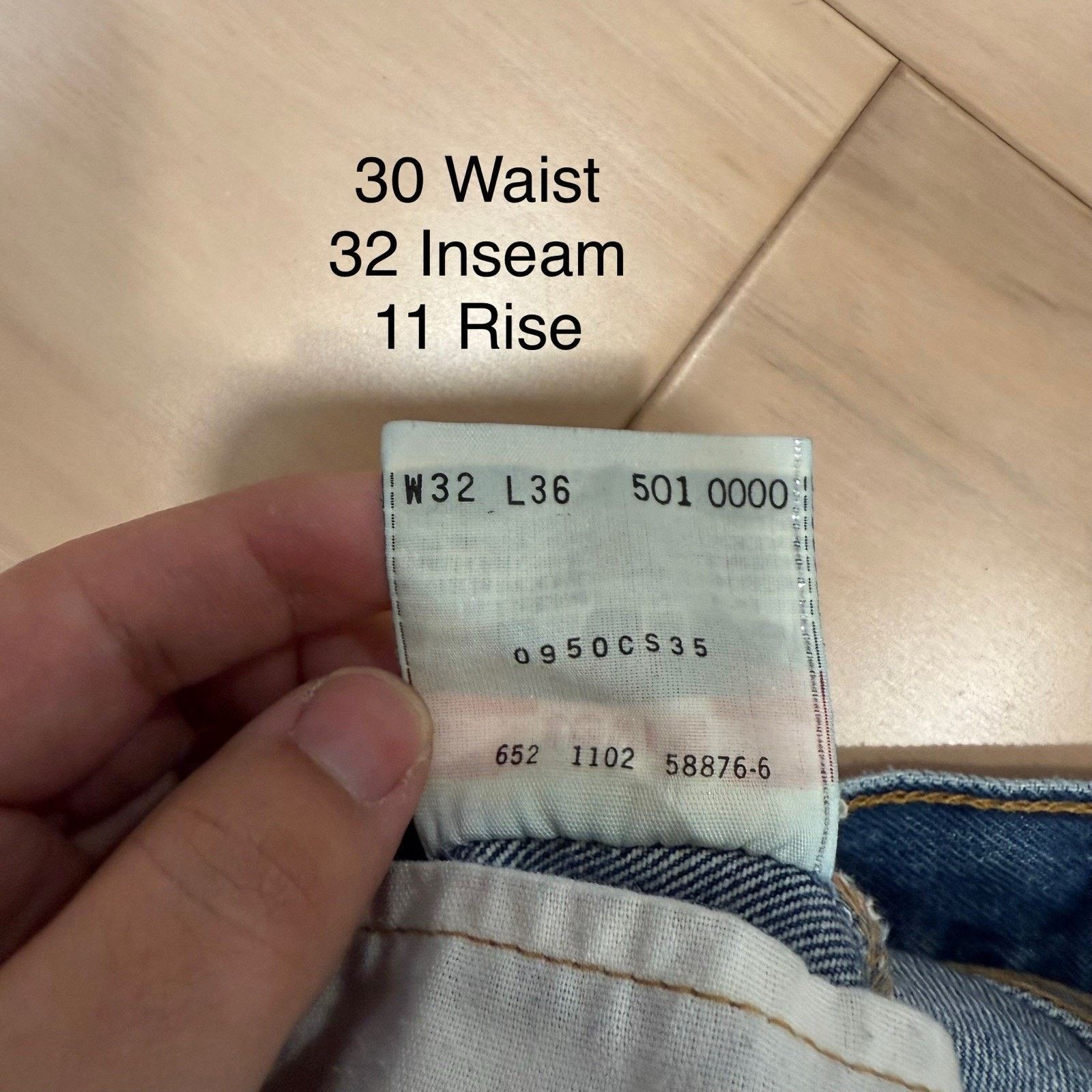 Levi's × Vintage Vintage Levis 501 Jeans 30 Blue Medium Wash Straight Denim Size US 30 / EU 46 - 6 Thumbnail