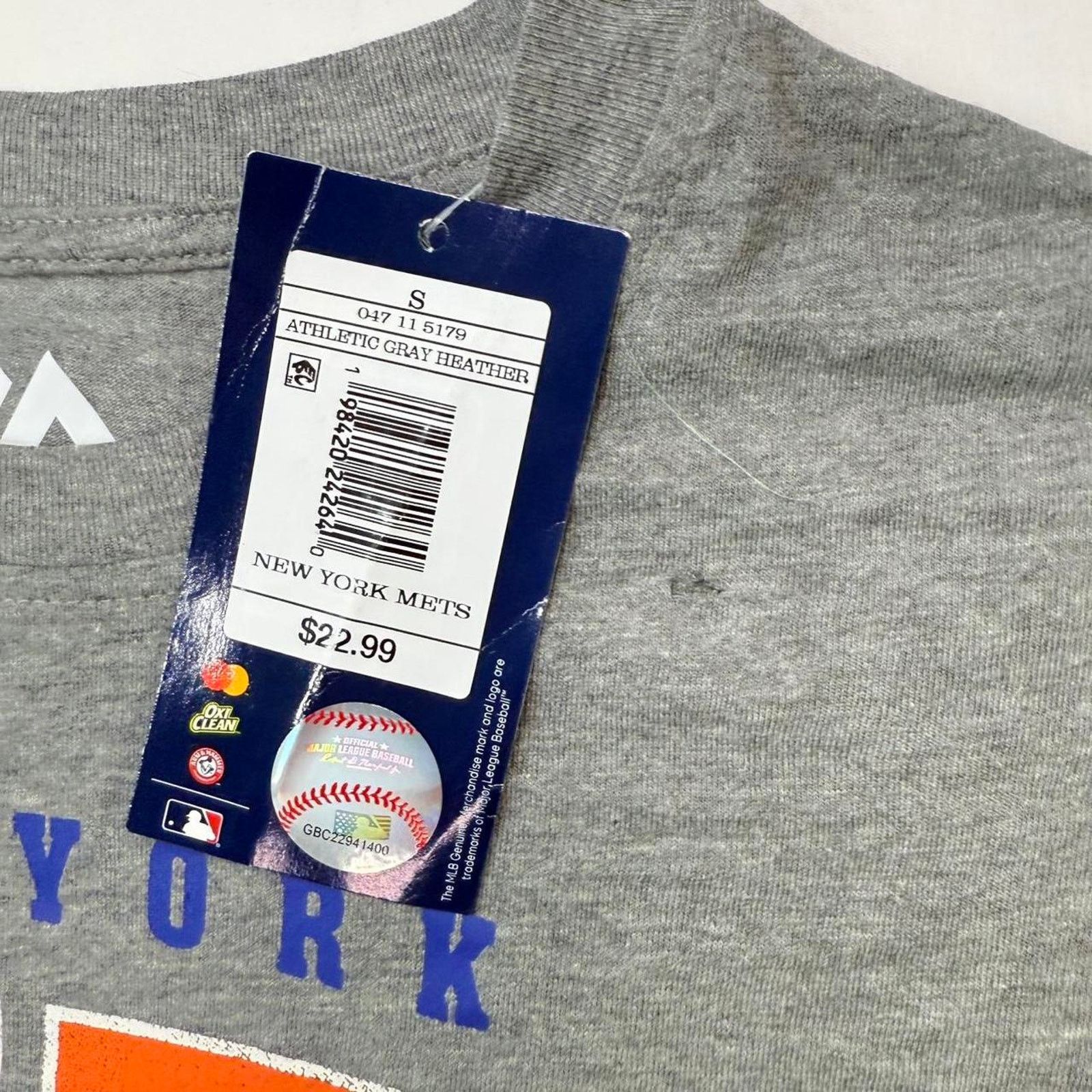 MLB NWT Licensed New York Mets Graphic Tee Sz S Size US S / EU 44-46 / 1 - 4 Thumbnail