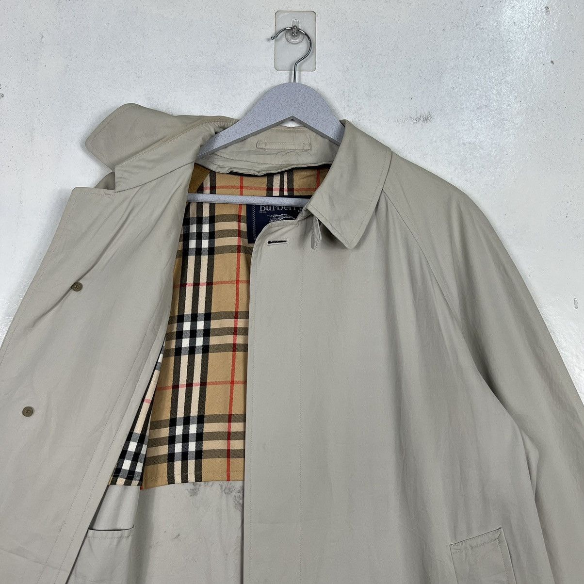 Burberry 🔥 VINTAGE BURBERRY NOVA CHECK TRENCH COAT Size US M / EU 48-50 / 2 - 12 Thumbnail