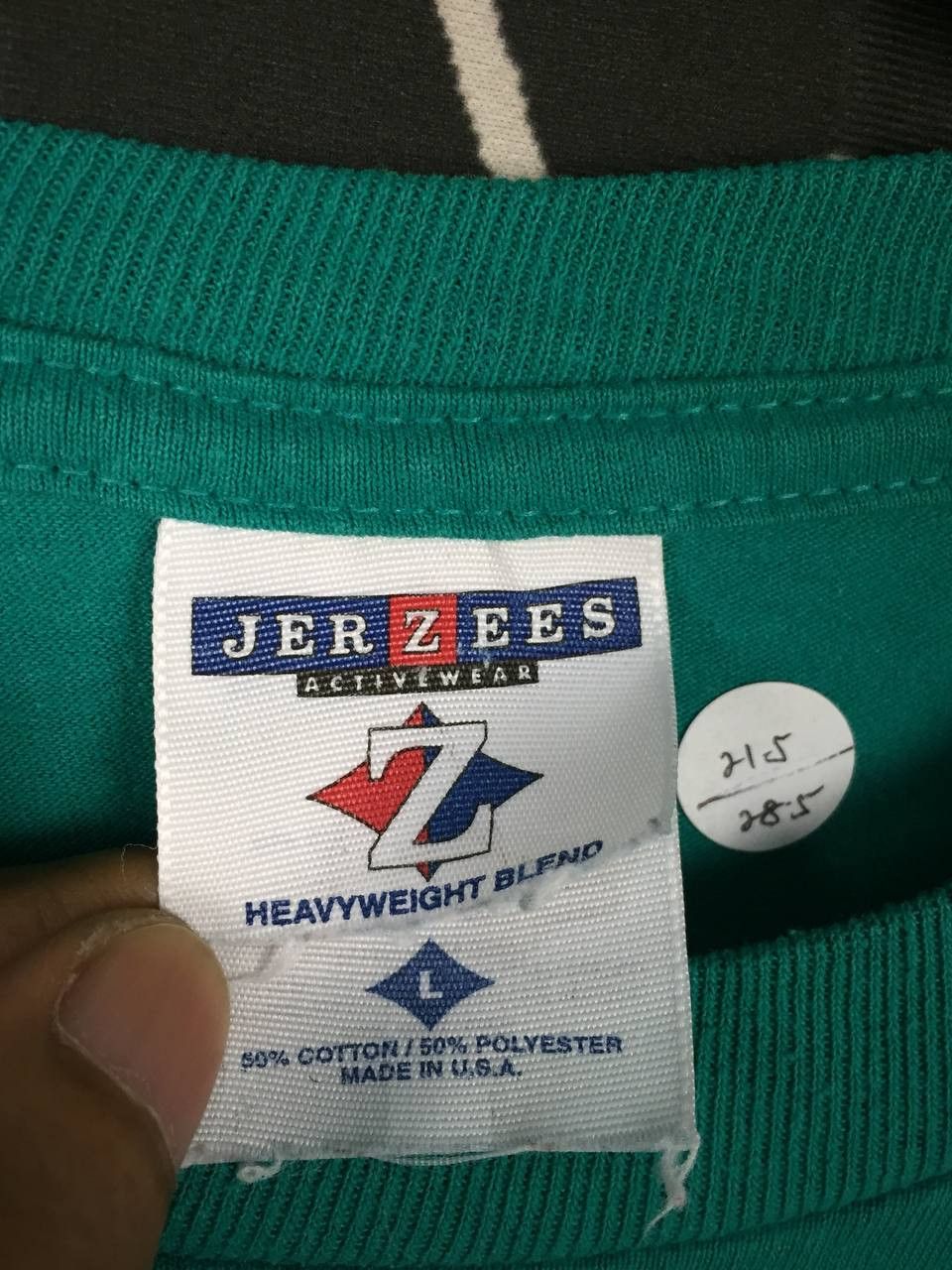 Vintage Vtg 90s Jerzees Heavyweight Blend Made in Usa Blank Tee Size US L / EU 52-54 / 3 - 8 Thumbnail