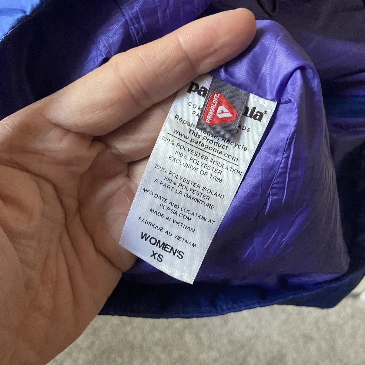 Patagonia Patagonia Nano Puff Blue Puffer Vest Jacket Primaloft Size XS / US 0-2 / IT 36-38 - 5 Thumbnail