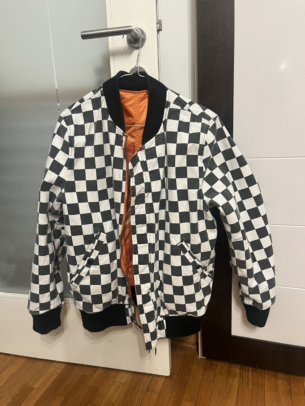 Supreme Reversible Checkered MA-1 Bomber Jacket SS16 Size US M / EU 48-50 / 2 - 3 Thumbnail