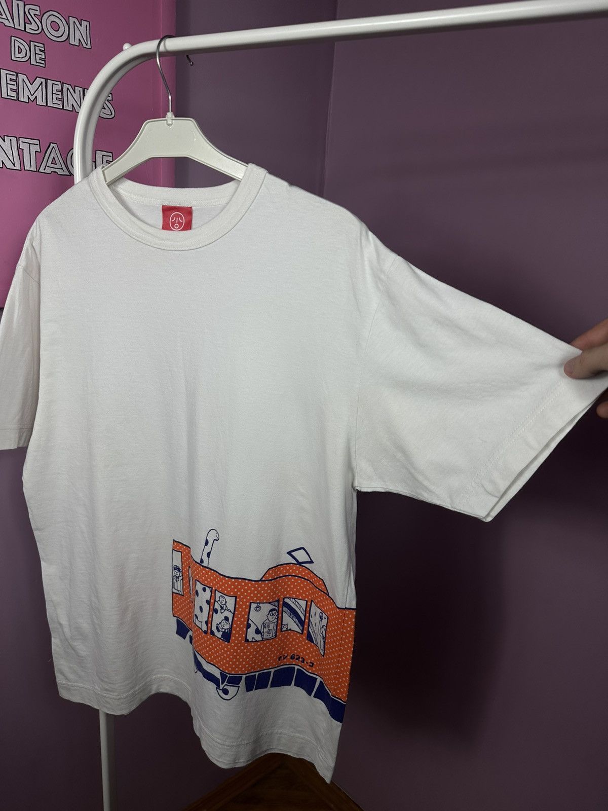 Other Ojico Japan T Shirt Tee White Train Printed Logo Size US M / EU 48-50 / 2 - 5 Thumbnail