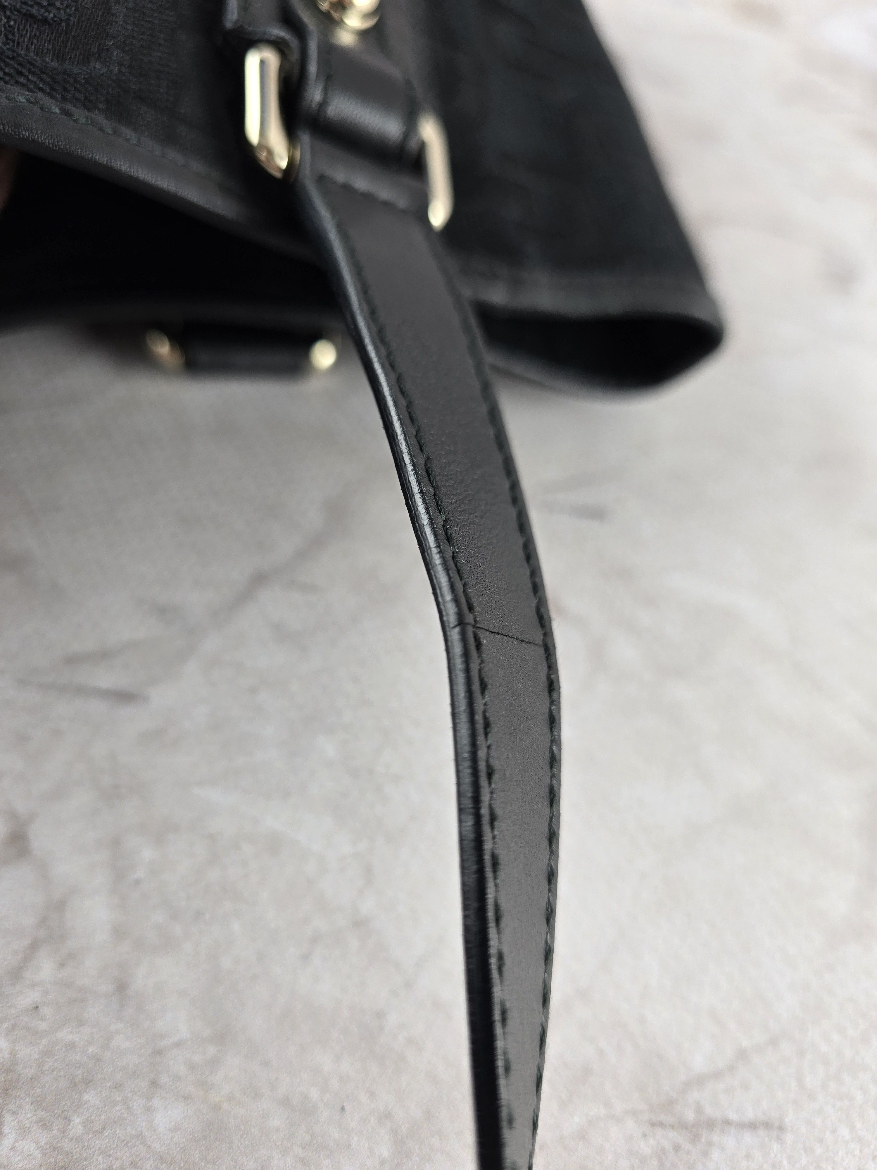 Gucci Gucci Bucket Handbag Coated Canvas black + dust bag Size ONE SIZE - 12 Thumbnail