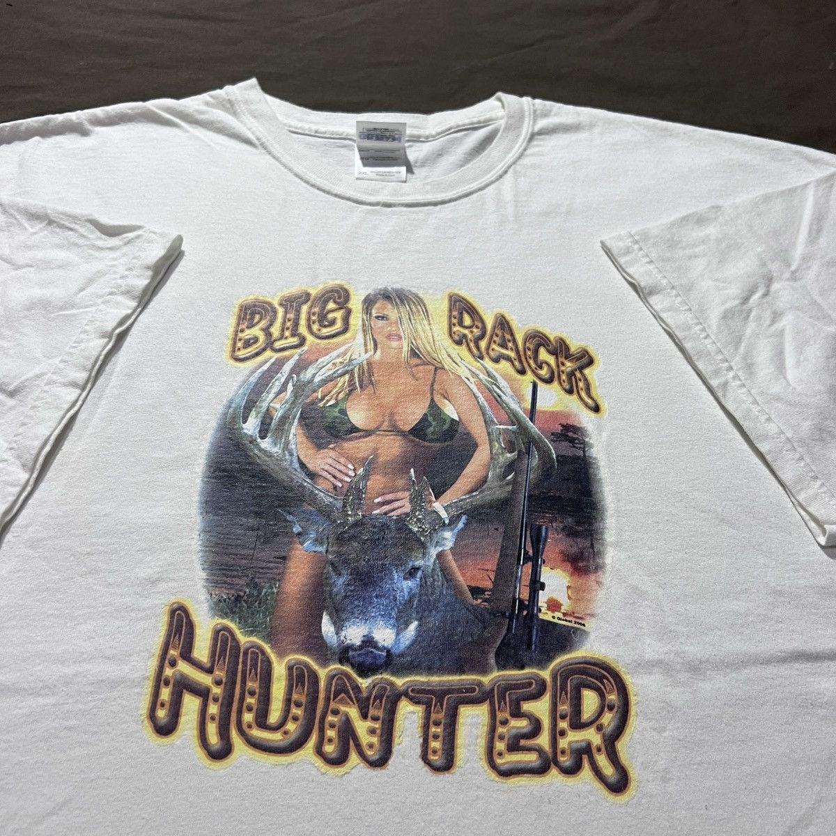 Vintage Vintage Y2K Big Rack Hunter Funny Tee 2XL sexy oversized Size US XXL / EU 58 / 5 - 1 Thumbnail