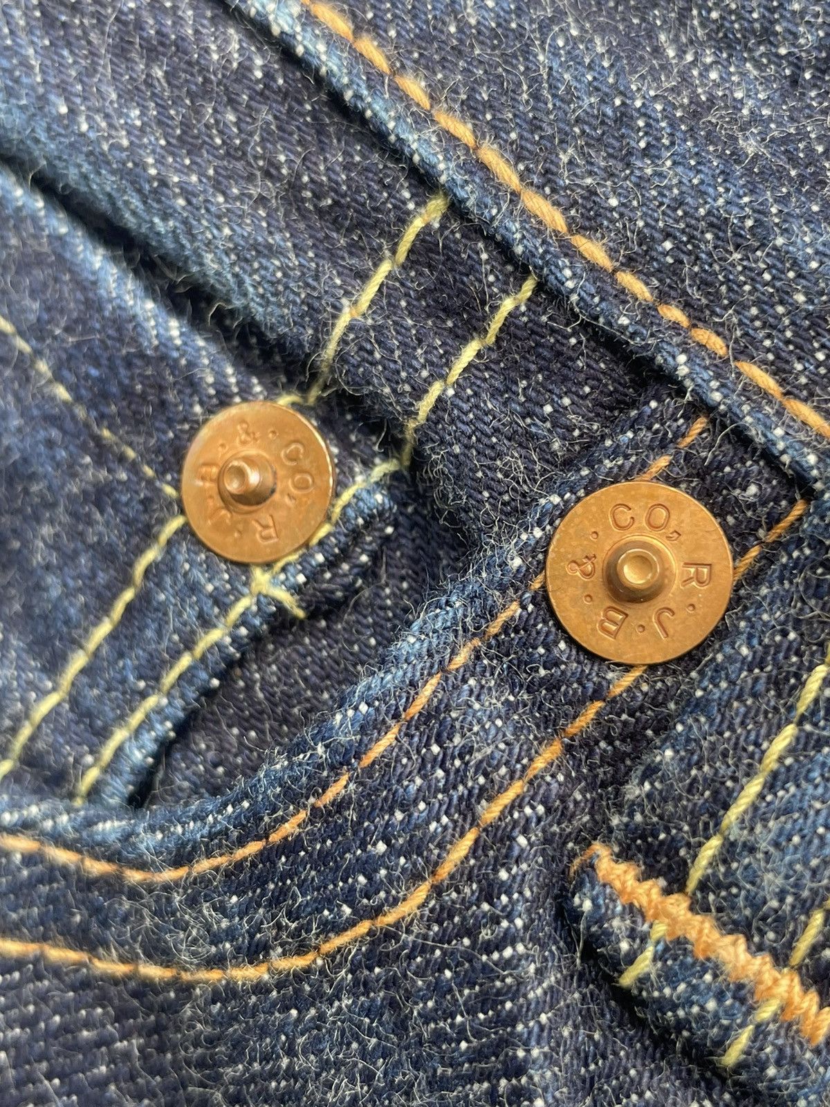 The Flat Head R.J.Blues Selvedge Denim Size US 27 - 19 Thumbnail