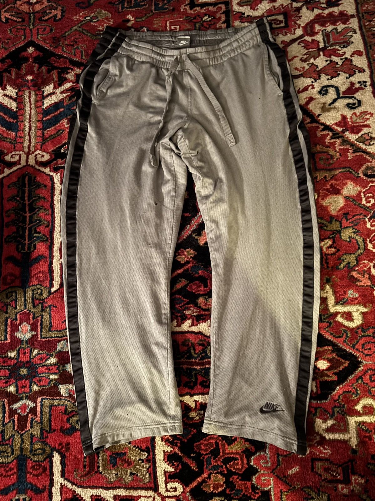 Nike × Vintage RARE 90's Nike Track Sweatpants Size US 34 / EU 50 - 1 Thumbnail