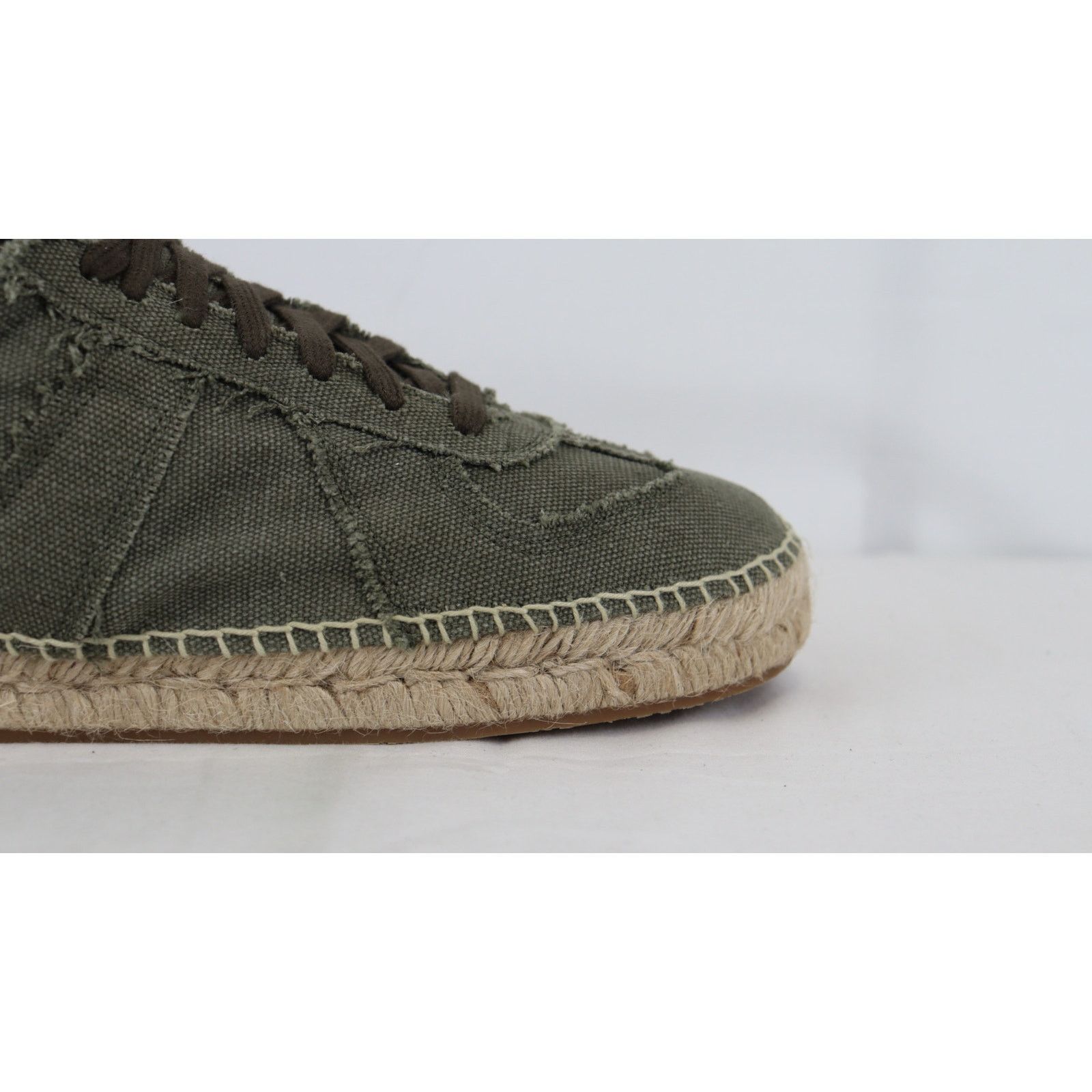 Maison Margiela o1rshd1 Canvas Low-Top Sneakers in Green Size US 8 / EU 41 - 6 Thumbnail