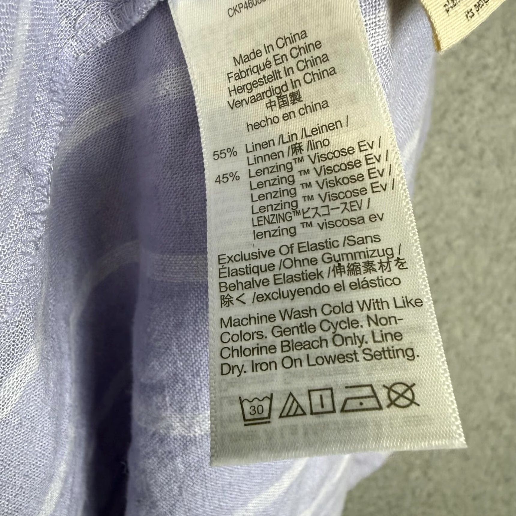 Madewell Madewell Dress Linen-Blend Lucie Tie-Strap Tiered Midi Dress lavender stripe pattern s Blue S Womens Regular A-Line Midi Size S / US 4 / IT 40 - 5 Thumbnail