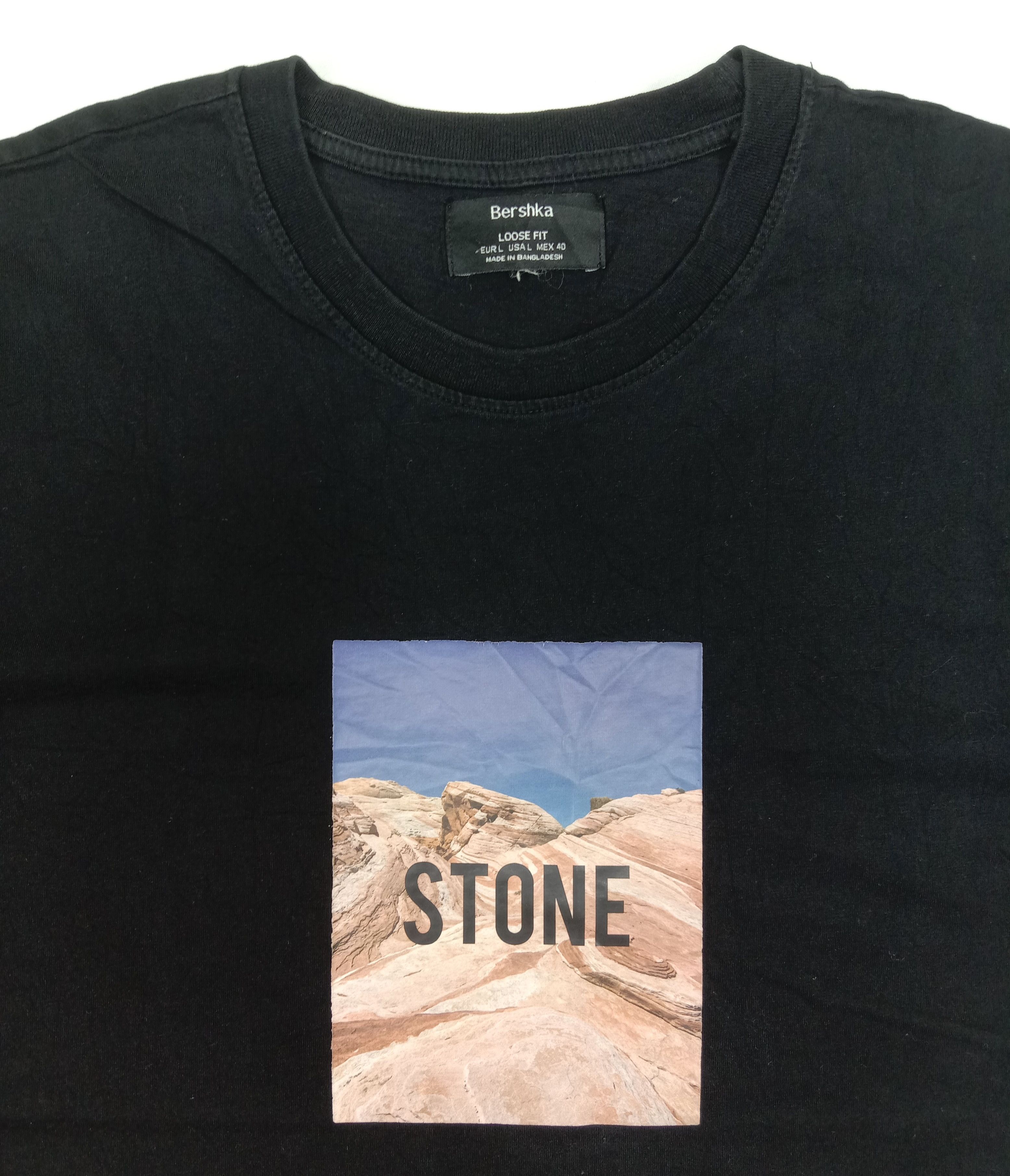 Bershka Bershka Stone T Shirt Size US L / EU 52-54 / 3 - 2 Thumbnail