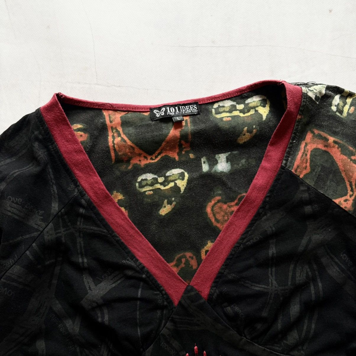 Hysteric Glamour Y2K Abstract Hysteric Glamour Vibe Long Sleeve Cop Copine Size L / US 10 / IT 46 - 7 Thumbnail