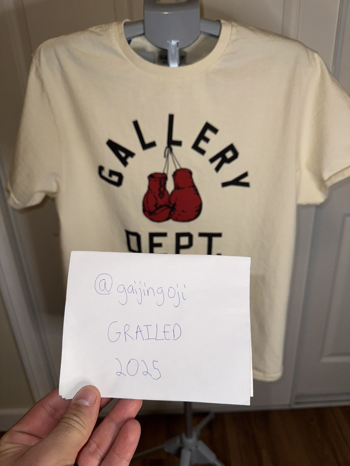 Gallery Dept. Gallery Dept Boxing Cream Tee Size US M / EU 48-50 / 2 - 6 Thumbnail