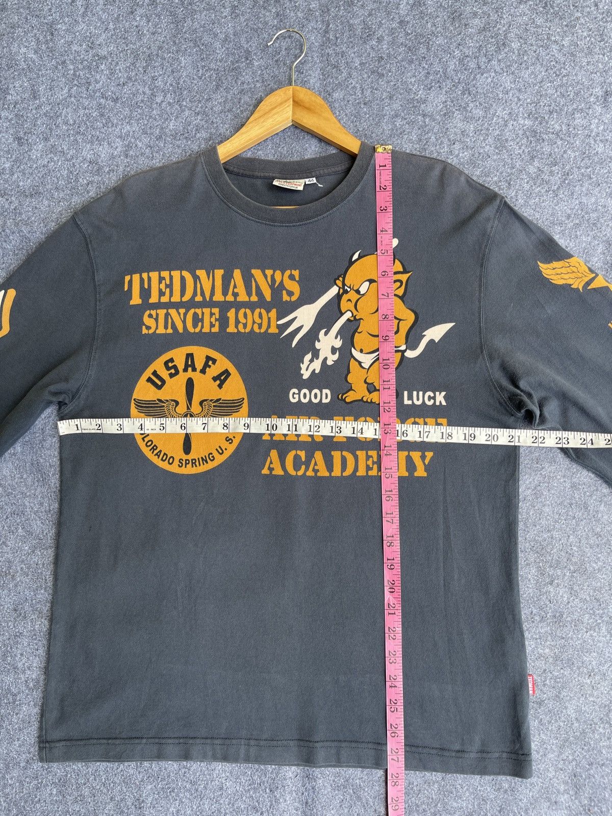Japanese Brand Rare🔥Tedman Air Force Long Sleve T Shirt Size US L / EU 52-54 / 3 - 15 Thumbnail