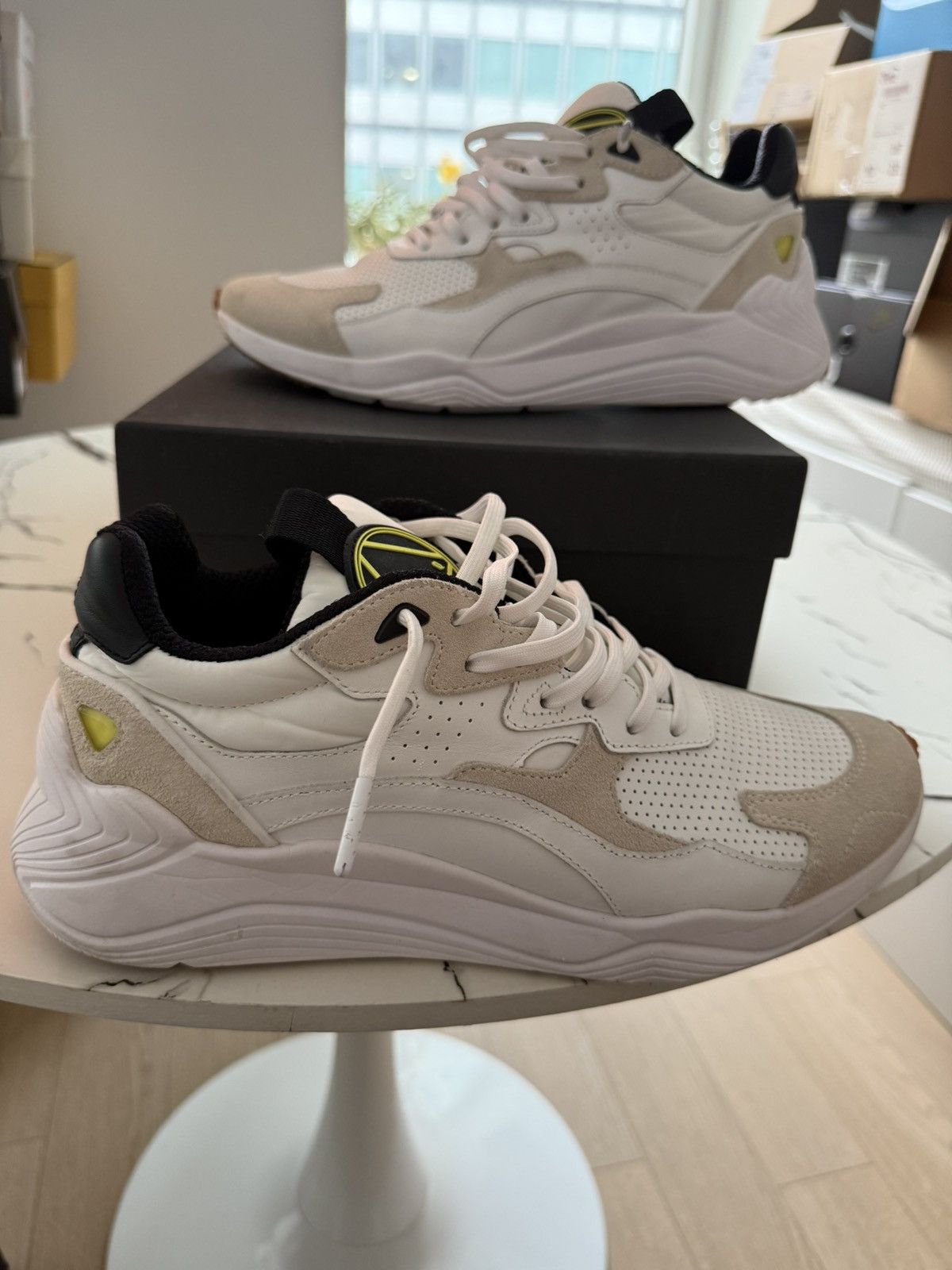 Alexander McQueen McQ Alexander McQueen White and Black Daku Sneakers Size US 10 / EU 43 - 6 Thumbnail