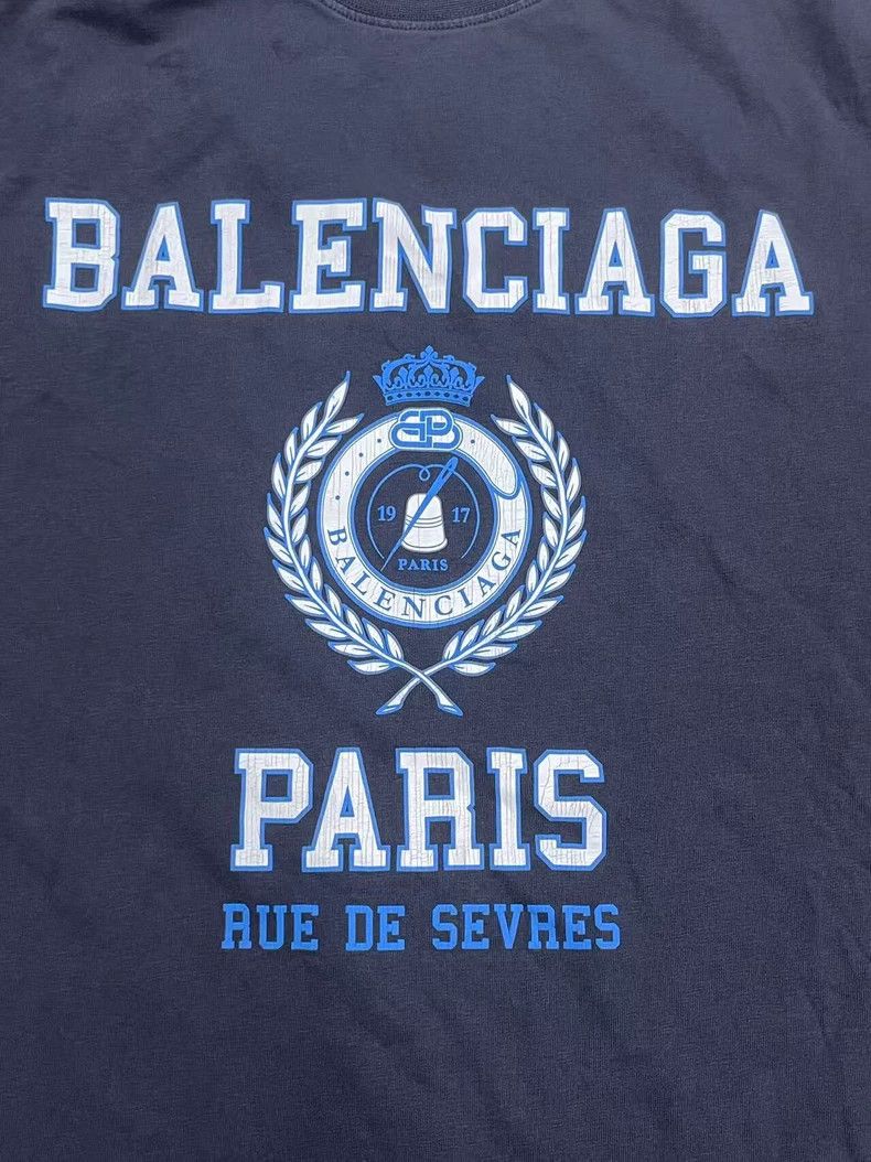 Balenciaga Balenciaga Wheat Spike Needle Thread Logo Chest Printed Lo Size XS / US 0-2 / IT 36-38 - 3 Thumbnail