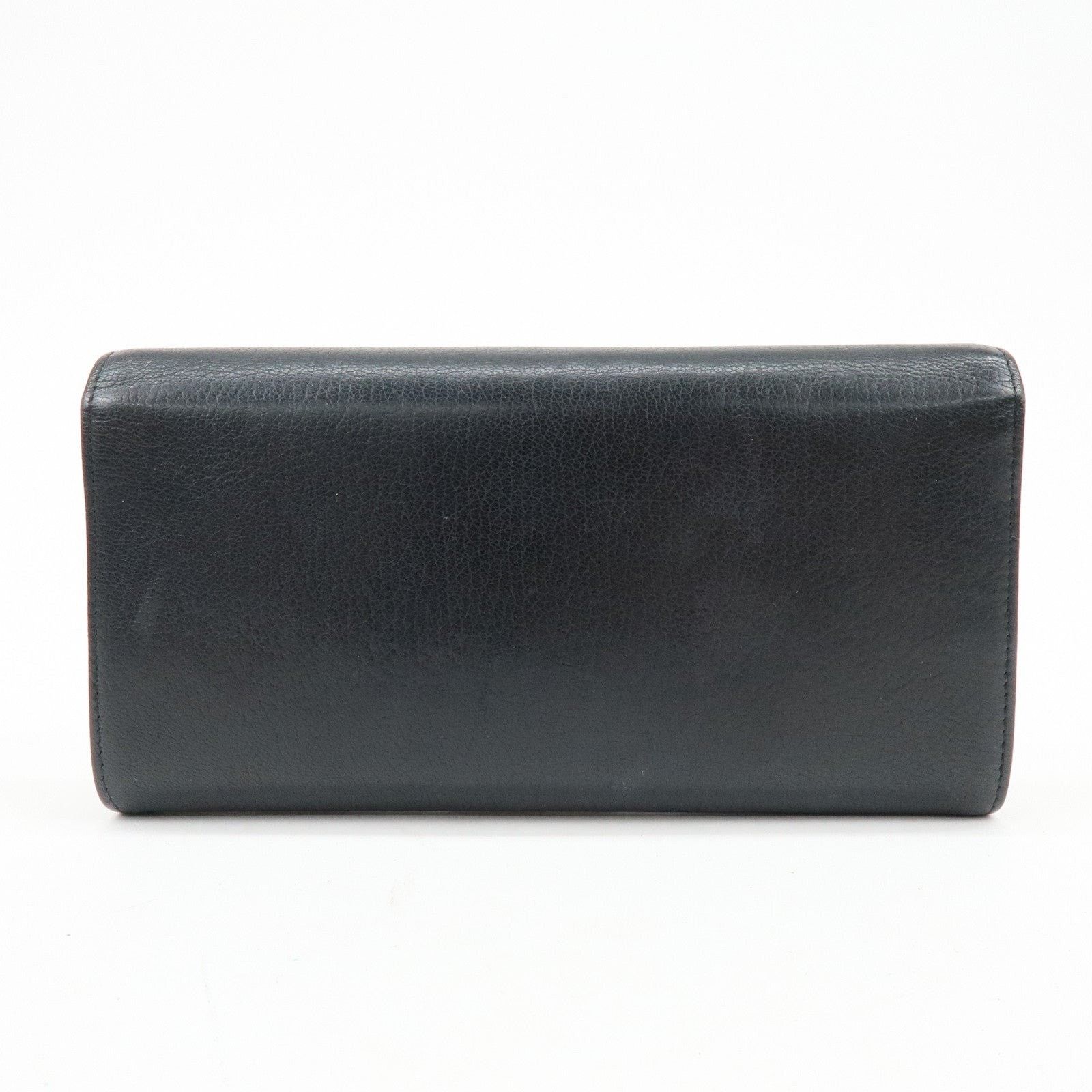 Chanel Chanel CC Logo Caviar Leather Flap Wallet Black Size ONE SIZE - 2 Thumbnail